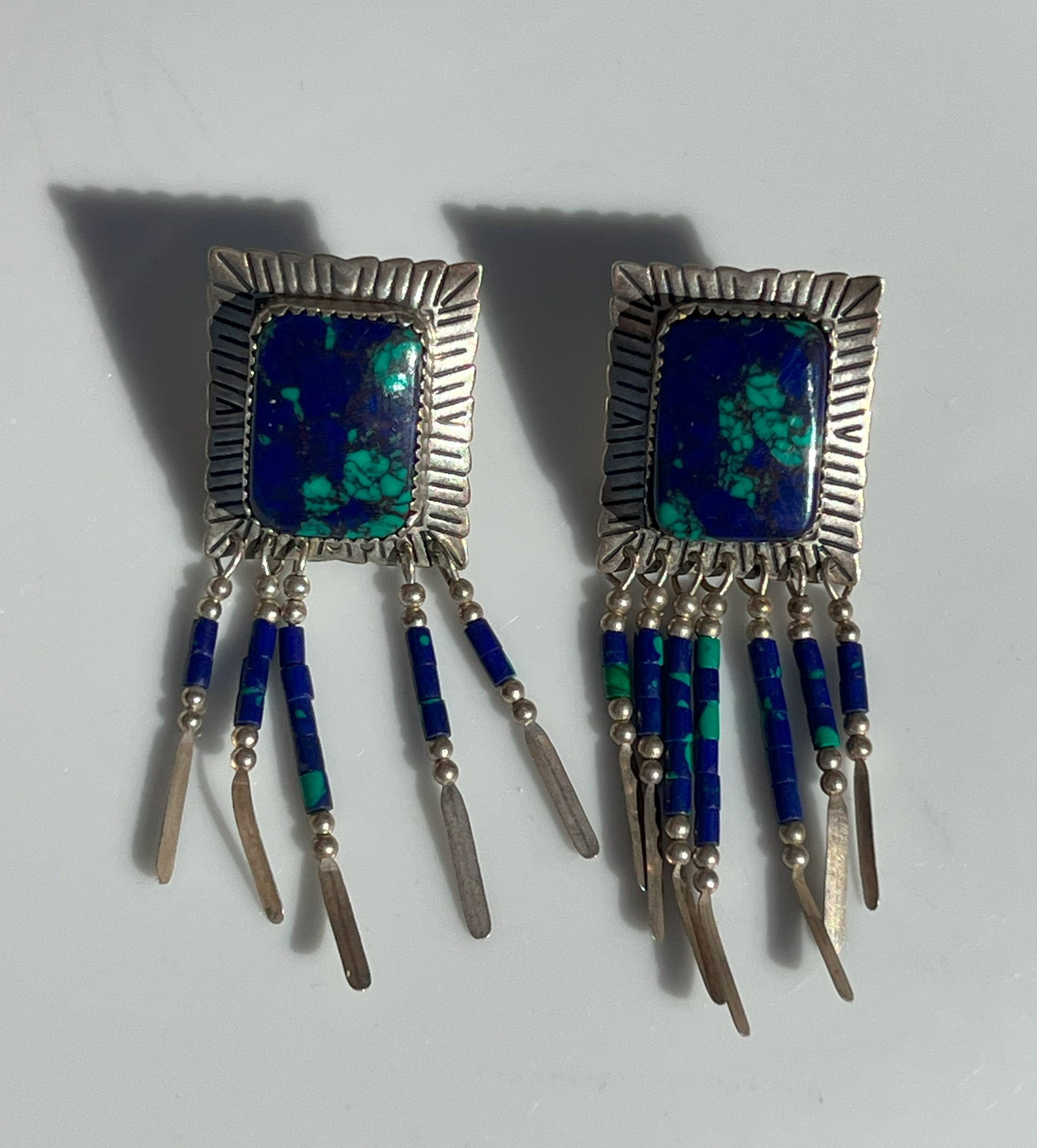 Stone Silver Earrings - 2