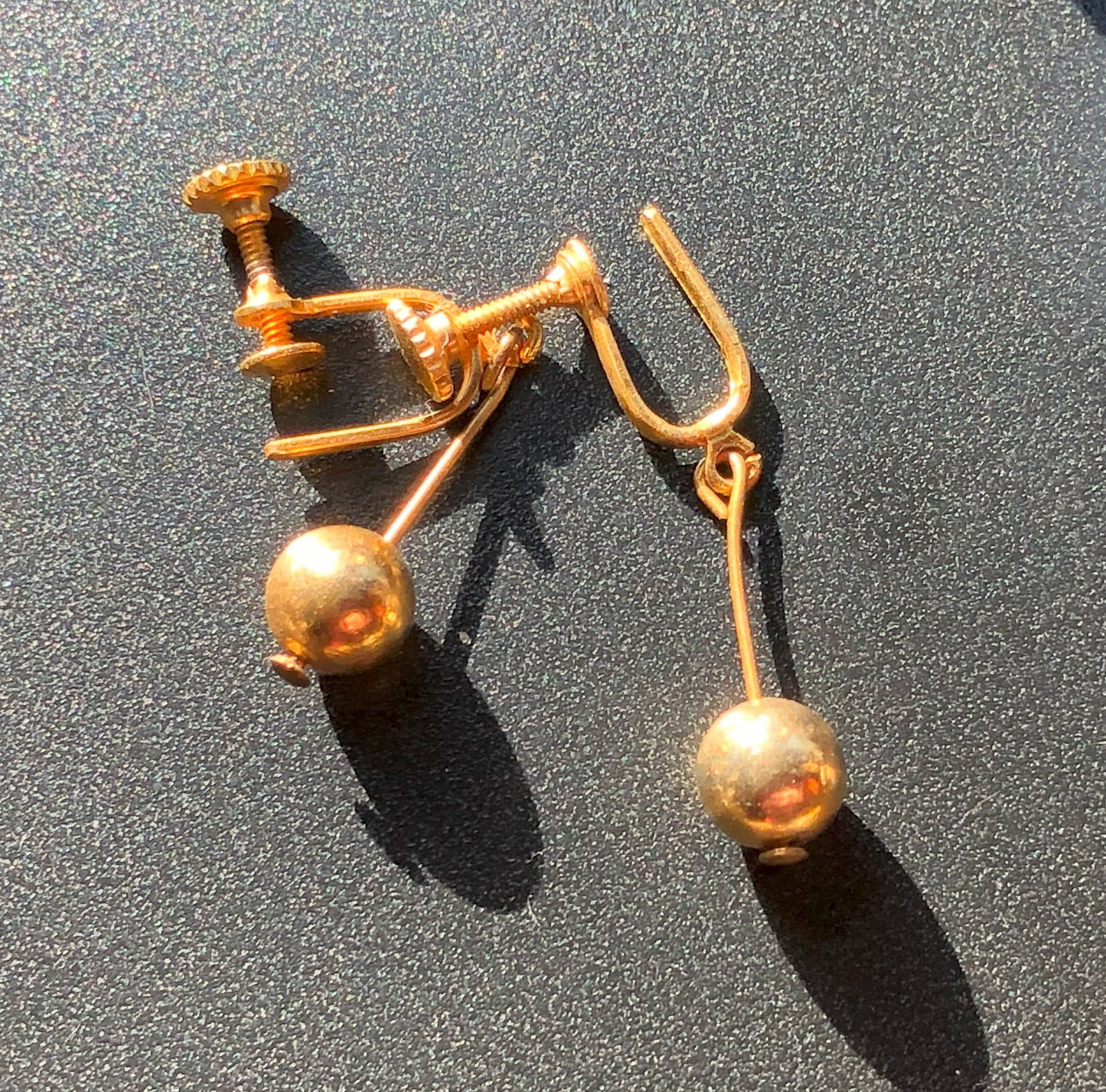 Pair of Gold Plated Earrings: Pair of Gold Plated Earrings