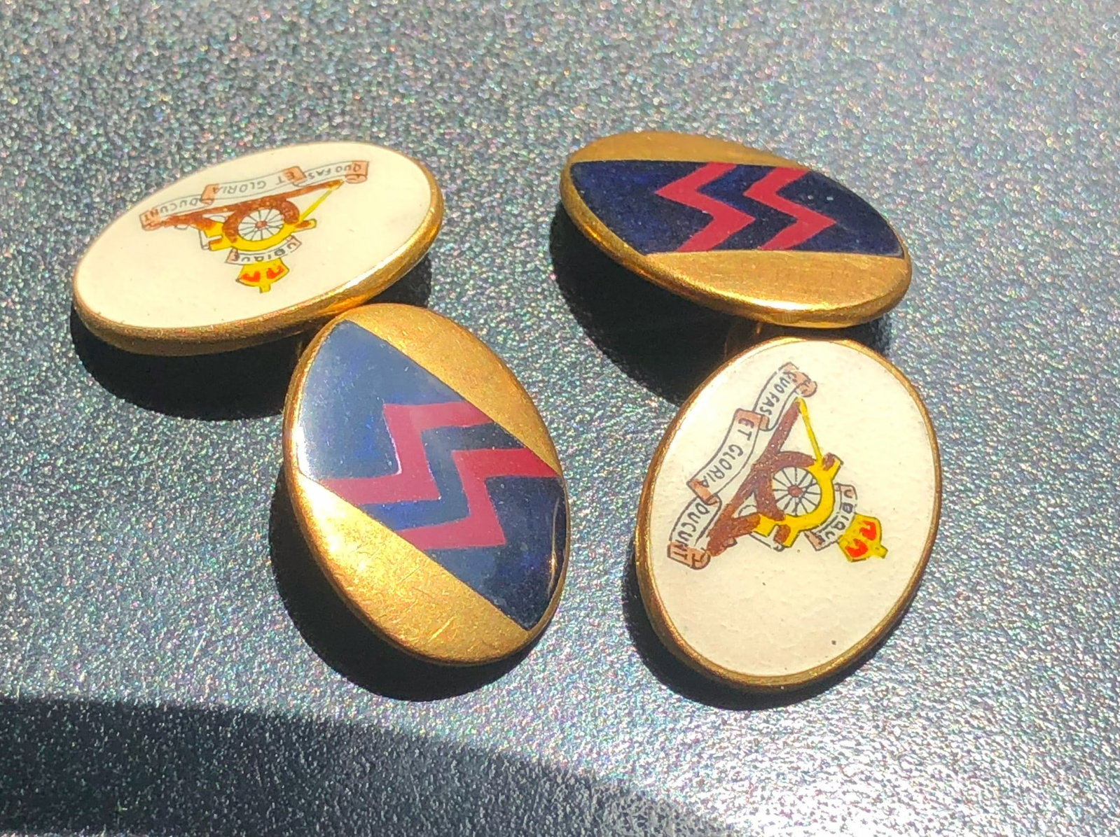 Pair of Gold Filled Cuff Links: Pair of Gold Filled Cuff Links