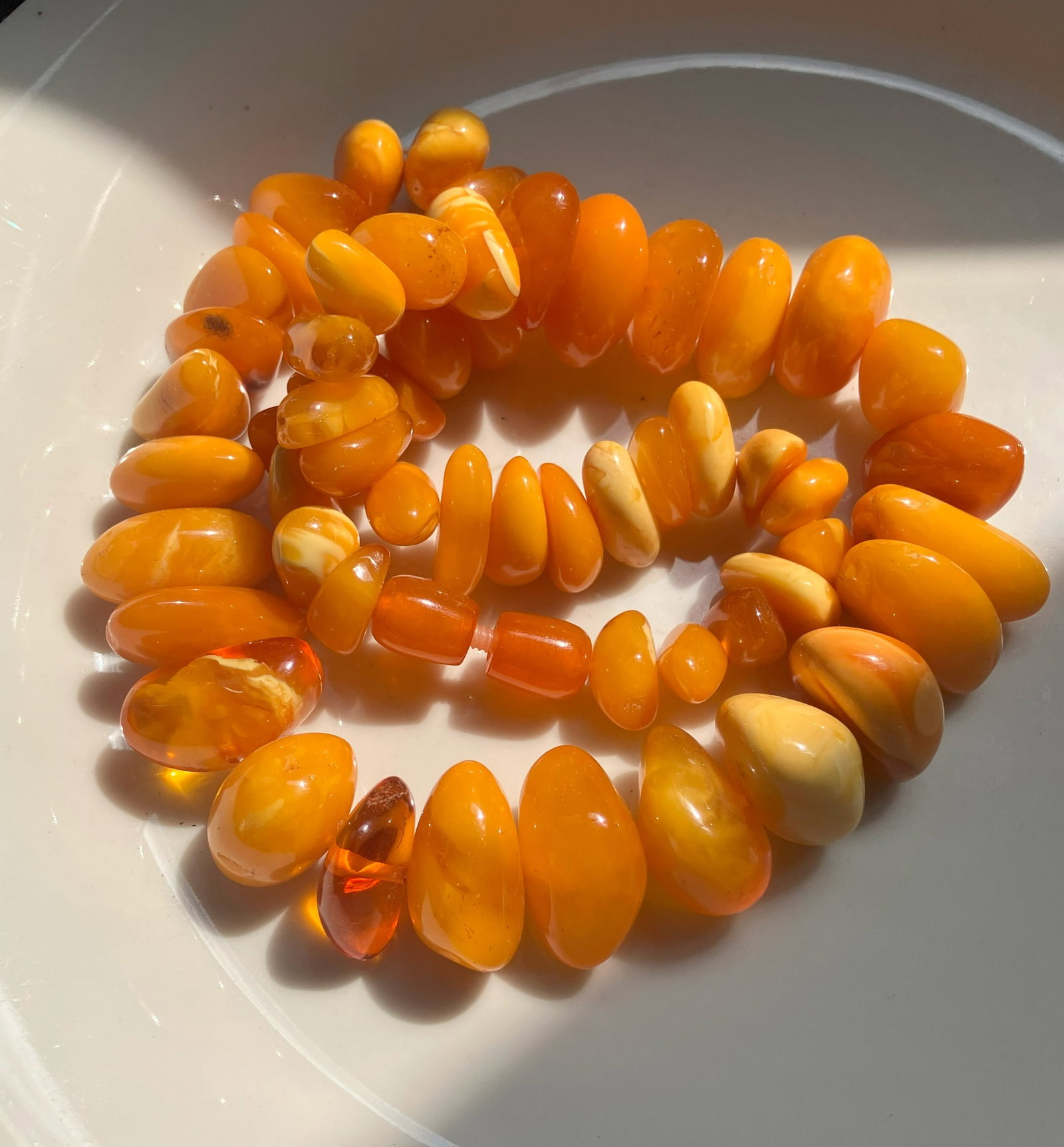 Antique Amber Necklace (1 of 3)