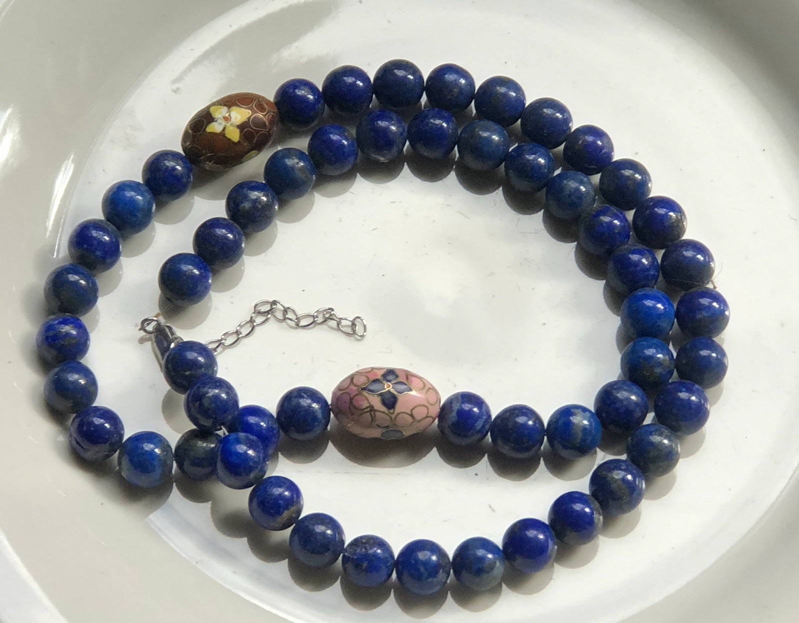 Vintage Lapis Beads Necklace (1 of 3)