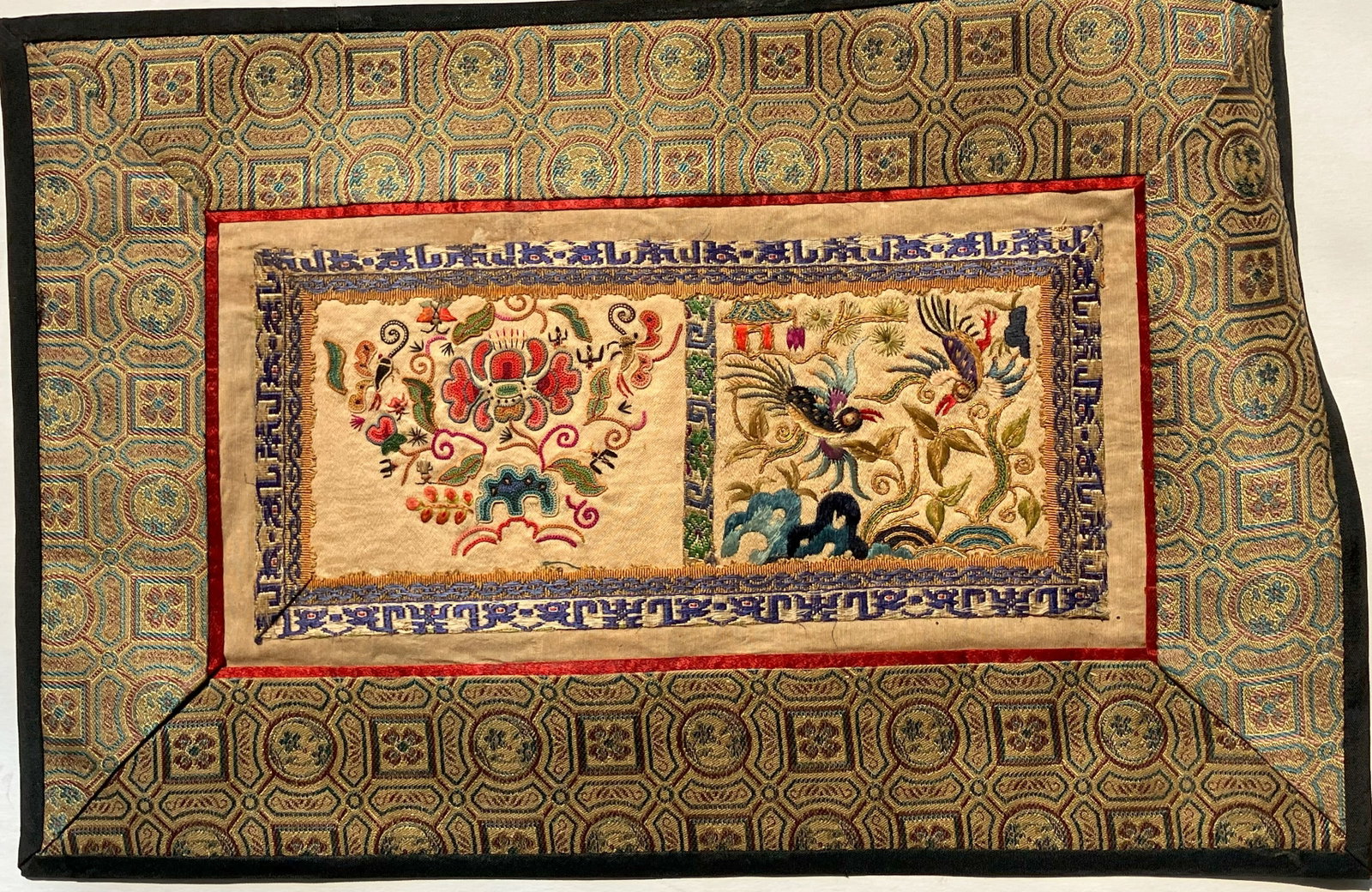 Vintage Embroidery Panel, Size: 11" x 7" (1 of 2)