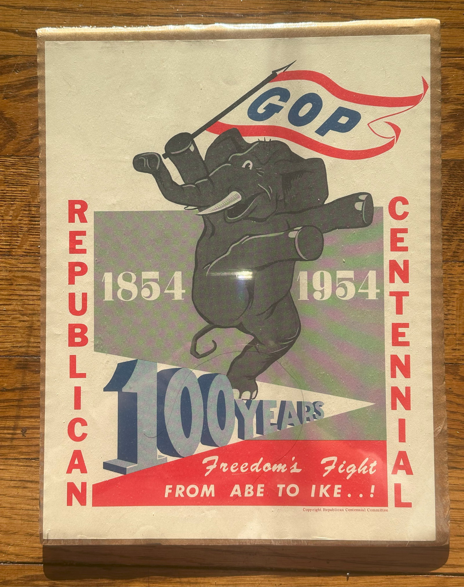 Year 1954 Republican Poster: Year 1954 Republican Poster