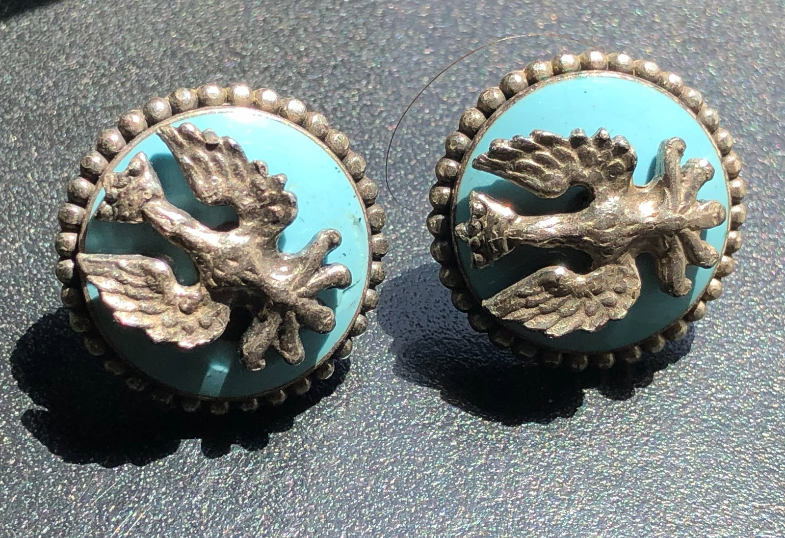 Pair of Silver Earrings: Pair of Silver Earrings