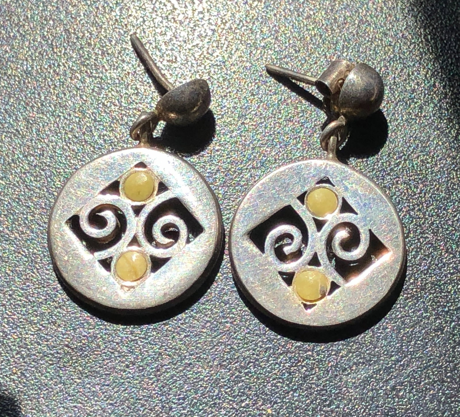 Pair of Silver Earrings: Pair of Silver Earrings