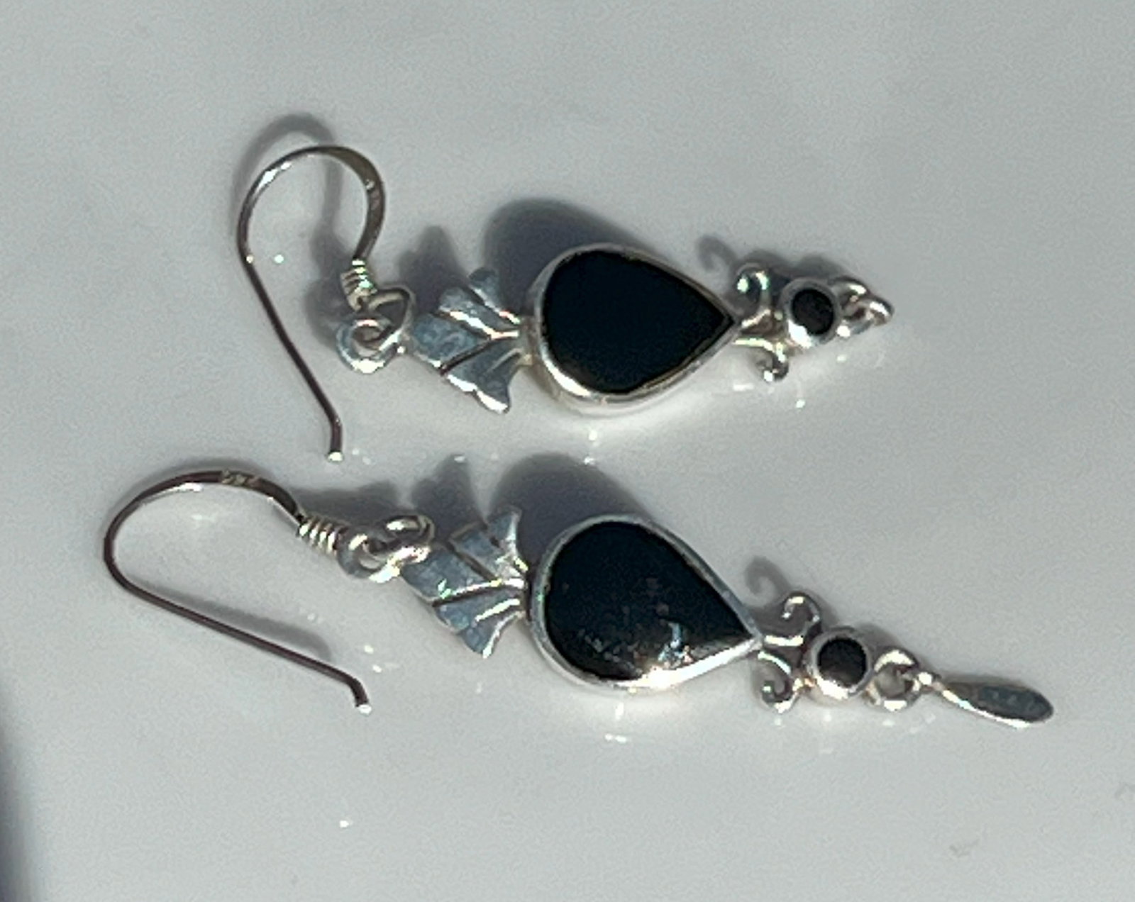 Pair of Silver Earrings: Pair of Silver Earrings