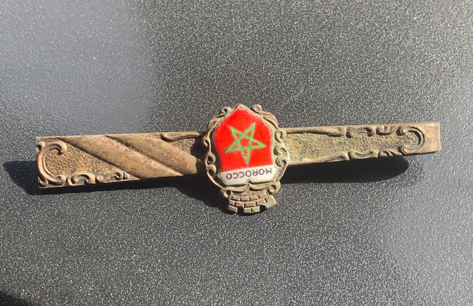 Vintage Morocco tie clasp: Vintage Morocco tie clasp
