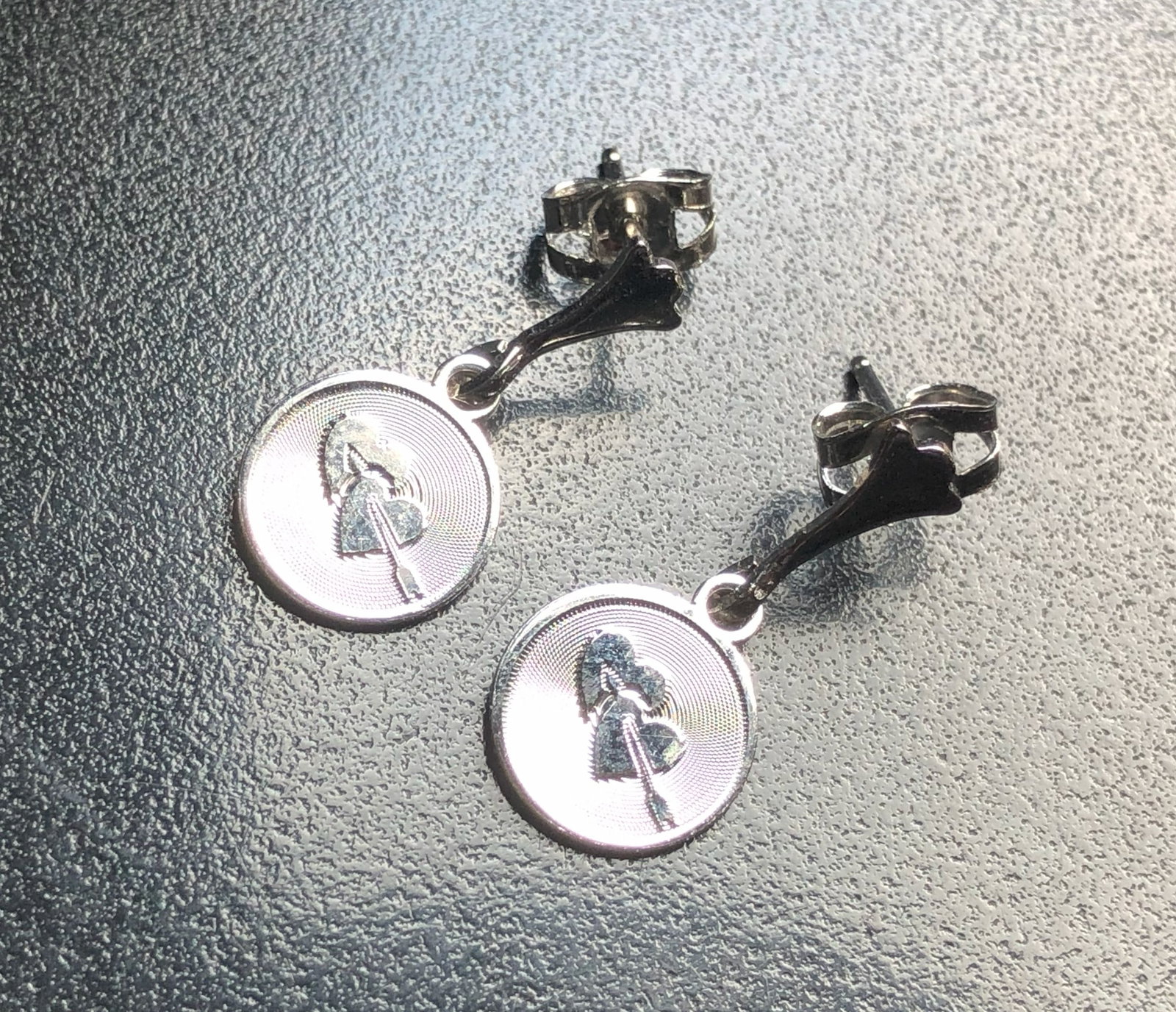 Pair of Silver Earrings: Pair of Silver Earrings