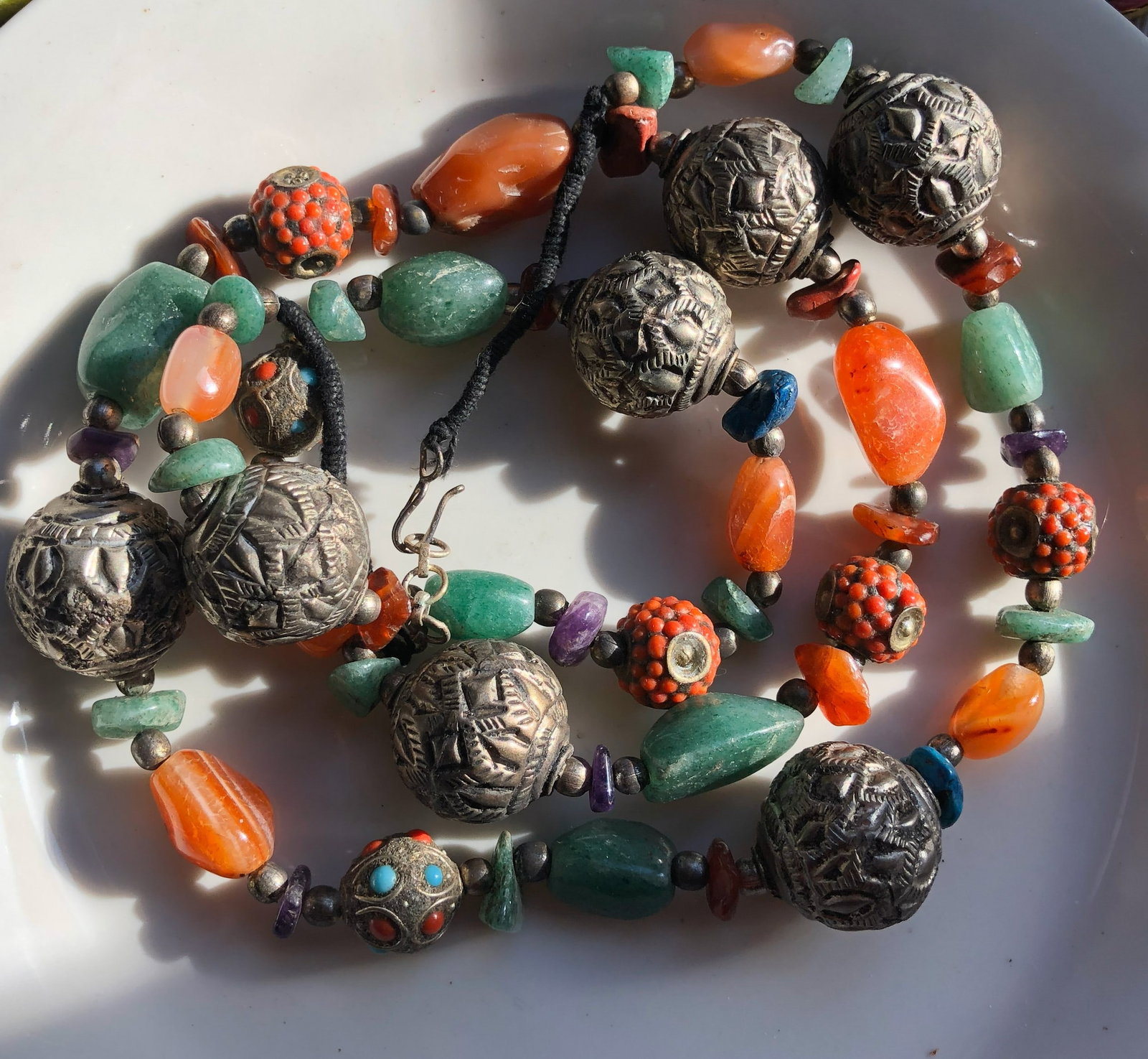 Antique Carnelian Necklace (1 of 2)