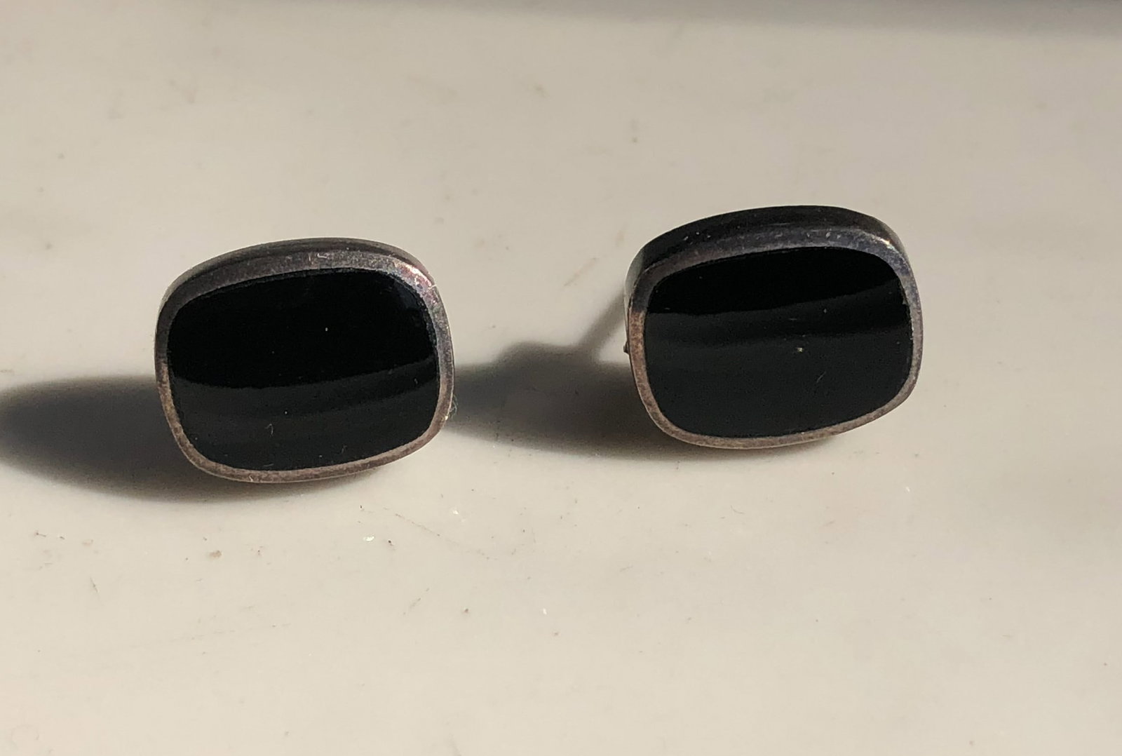 Pair of Silver Earrings: Pair of Silver Earrings