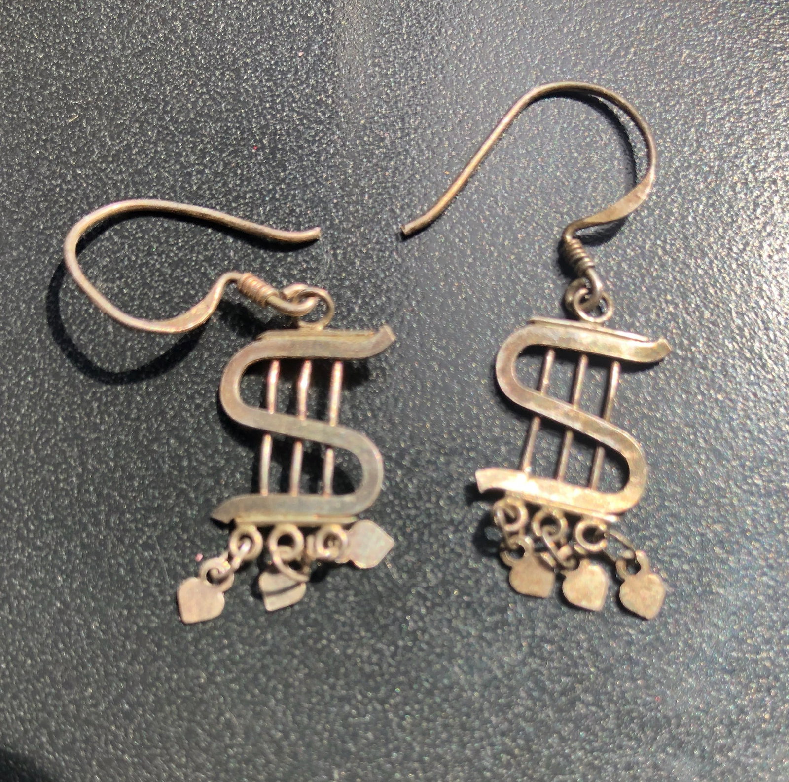 Pair of Silver Earrings: Pair of Silver Earrings