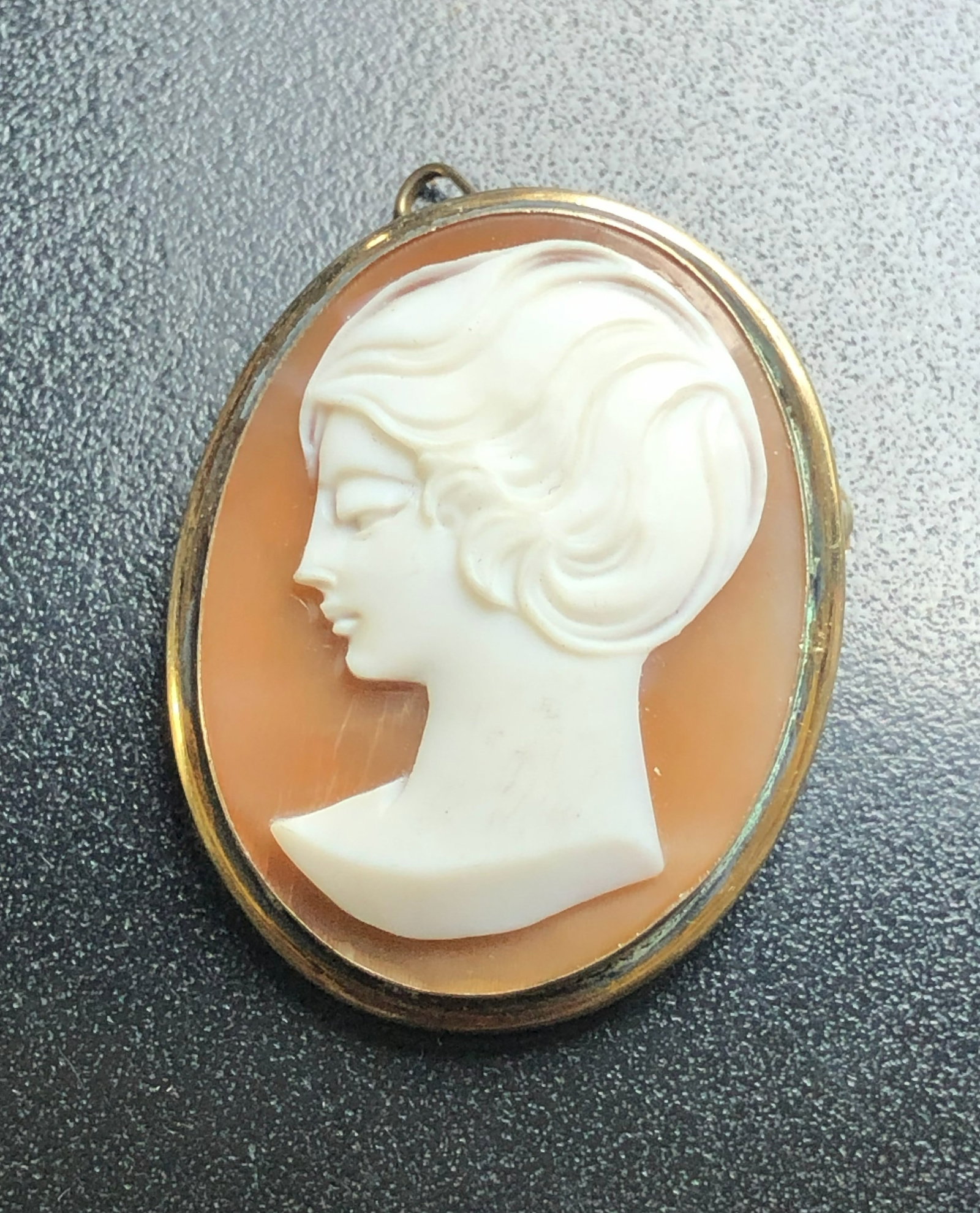 Vintage Cameo Silver Brooch Pin (1 of 3)