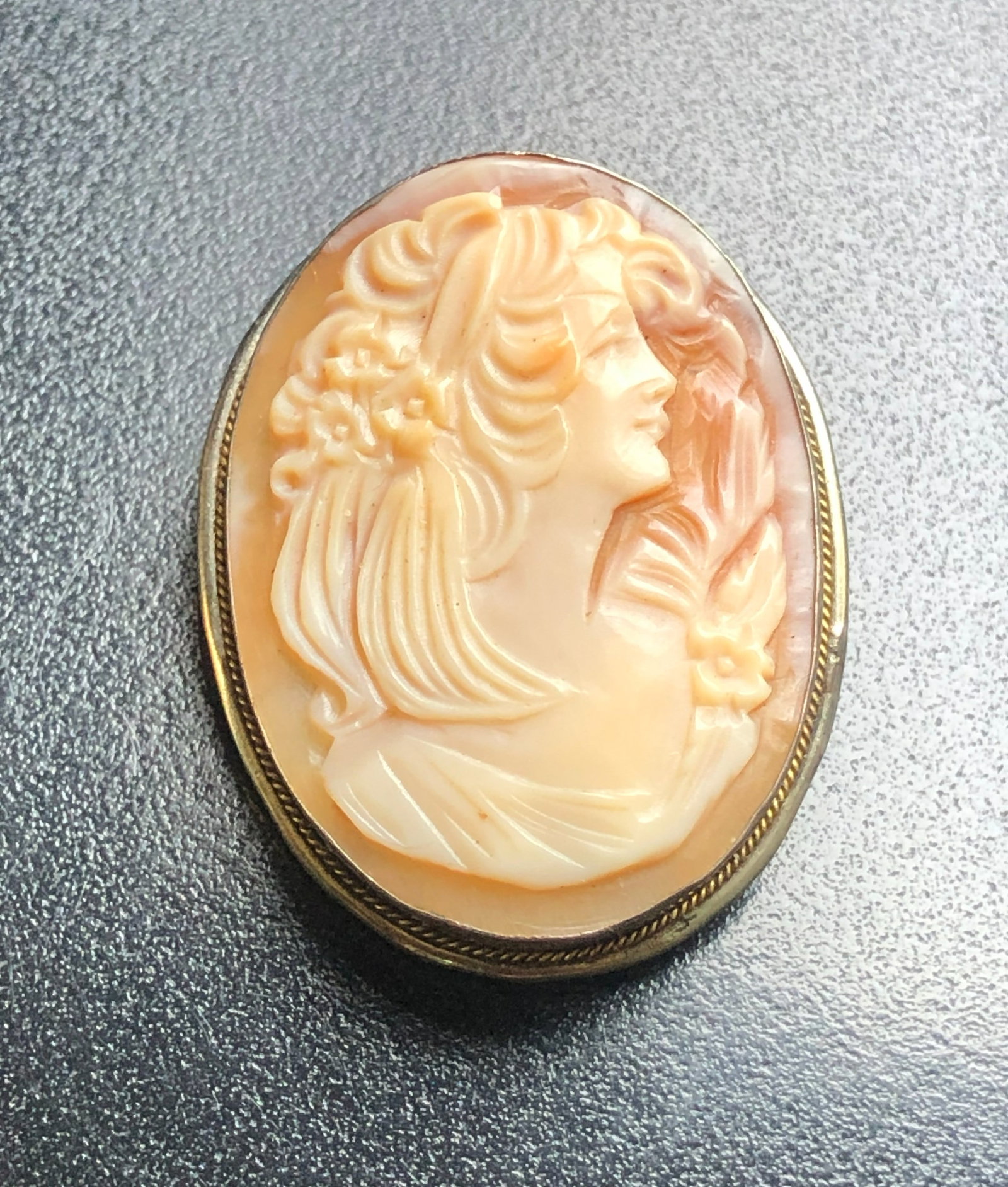 Vintage Cameo Silver Brooch Pin (1 of 4)