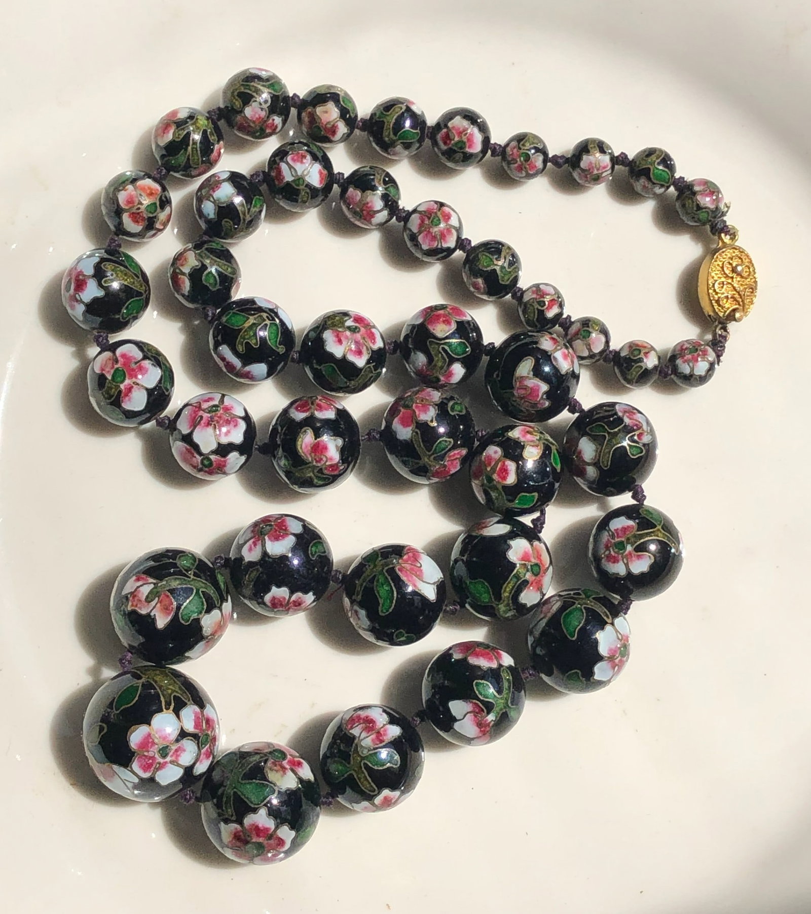 Vintage cloisonne Necklace (1 of 3)
