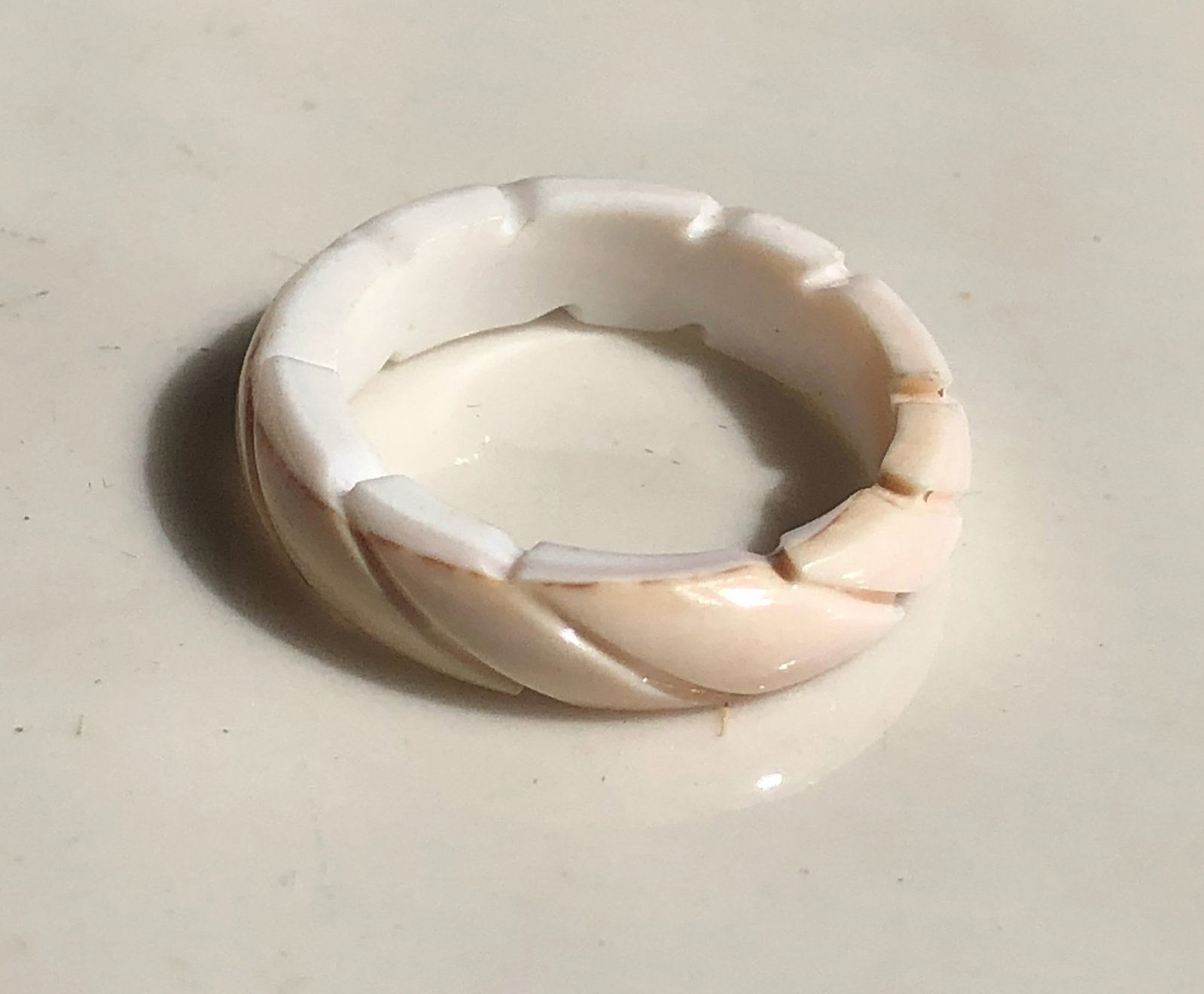 Vintage mother of shell ring (1 of 1)