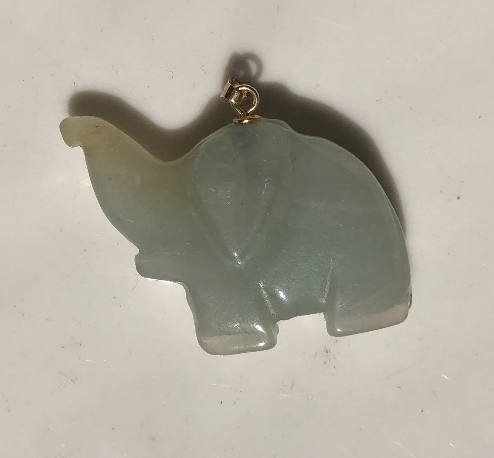 antique Jade elephant (1 of 2)
