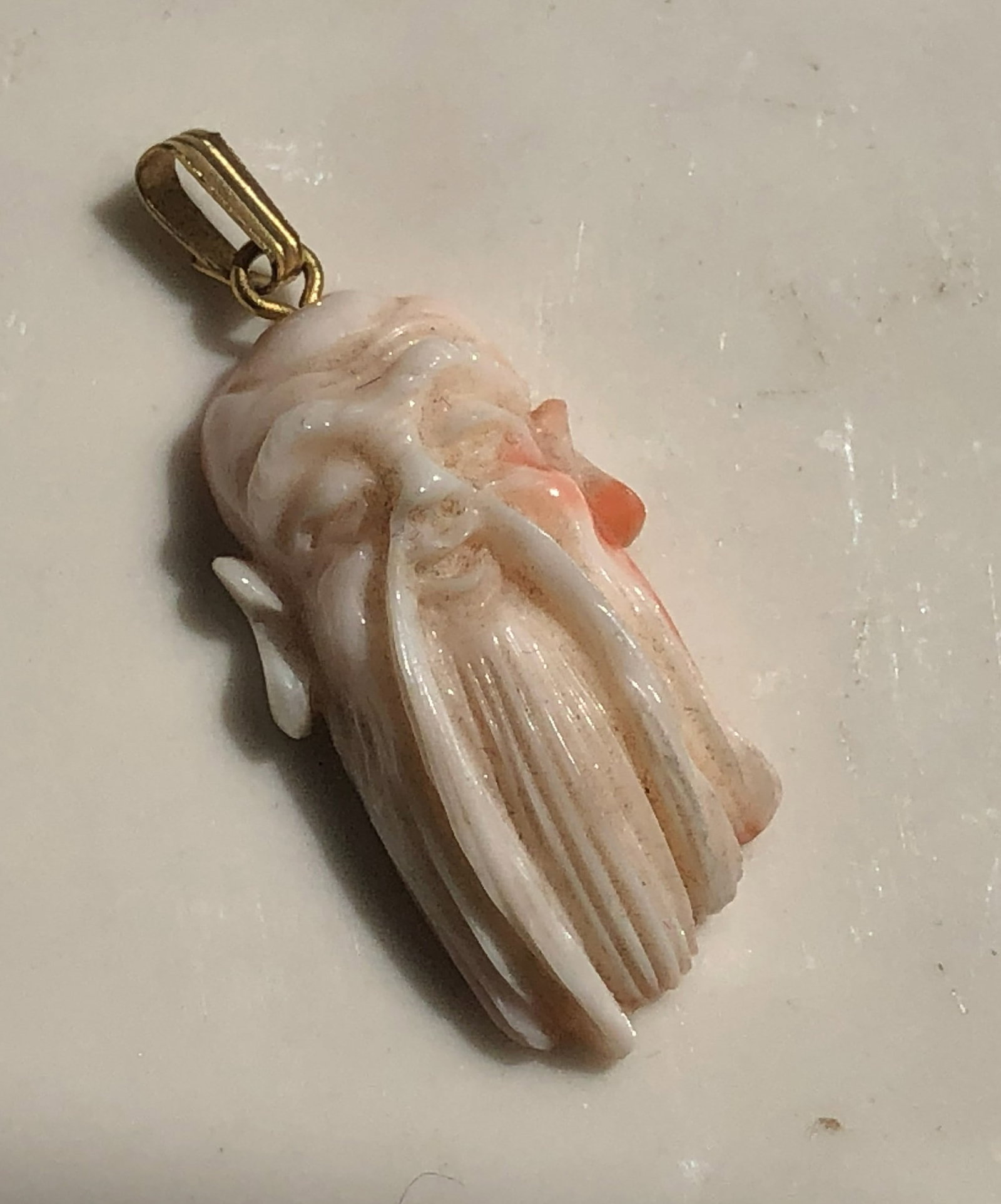 Vintage Coral Pendant