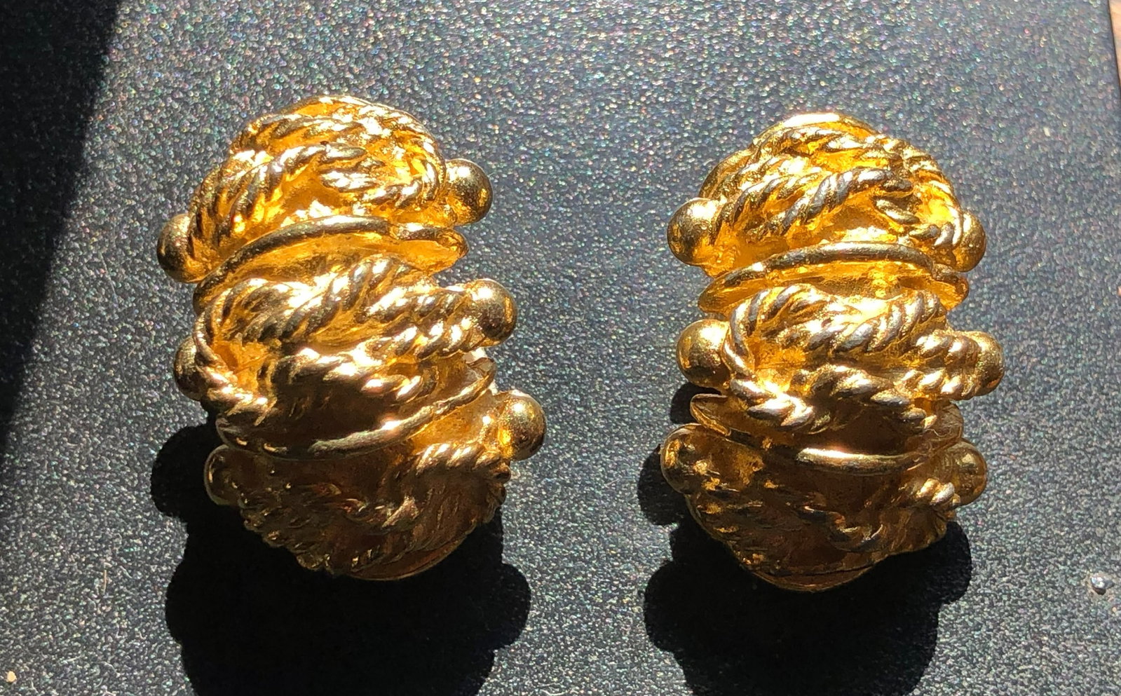 Pair of Gold Filled Earrings: Pair of Gold Filled Earrings