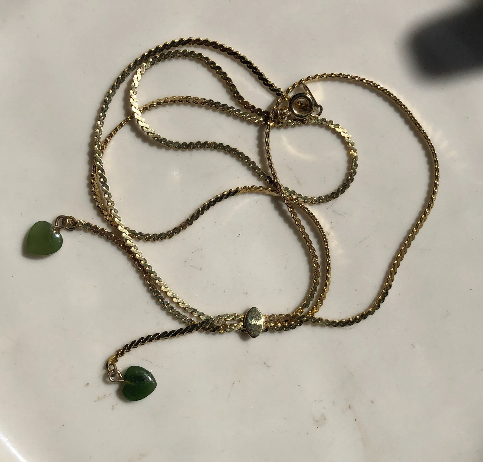 Vintage Green Jade Necklace (1 of 4)