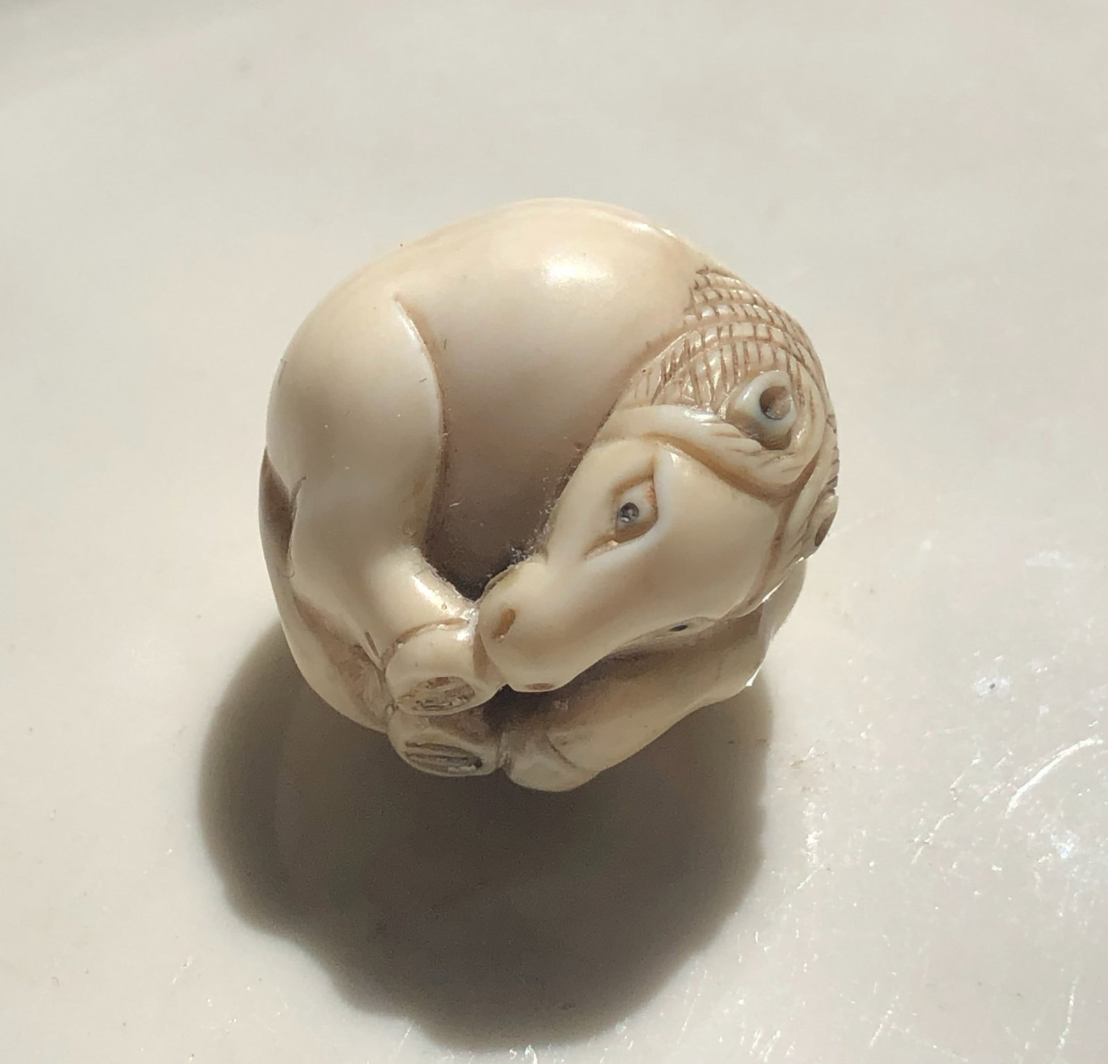 Carved Horse Bead
