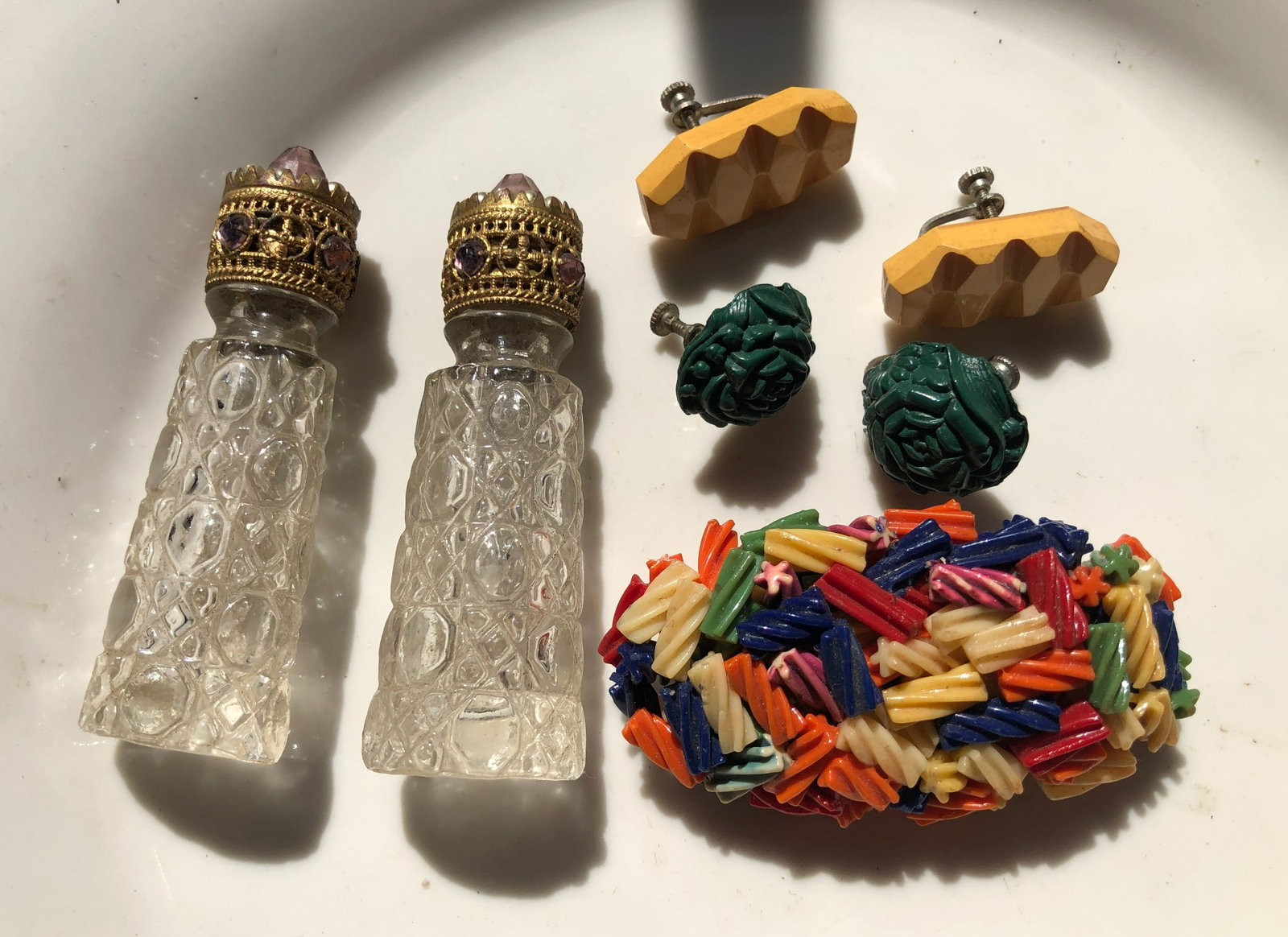 Group of Bakelite Jewelry and Perfume Bottles (1 of 3)