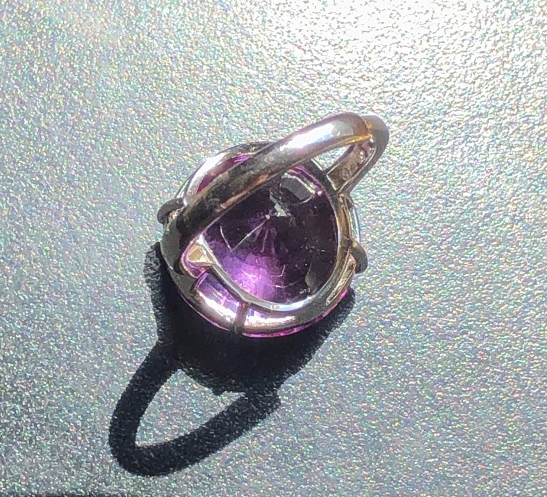 Silver Amethyst Ring - 3