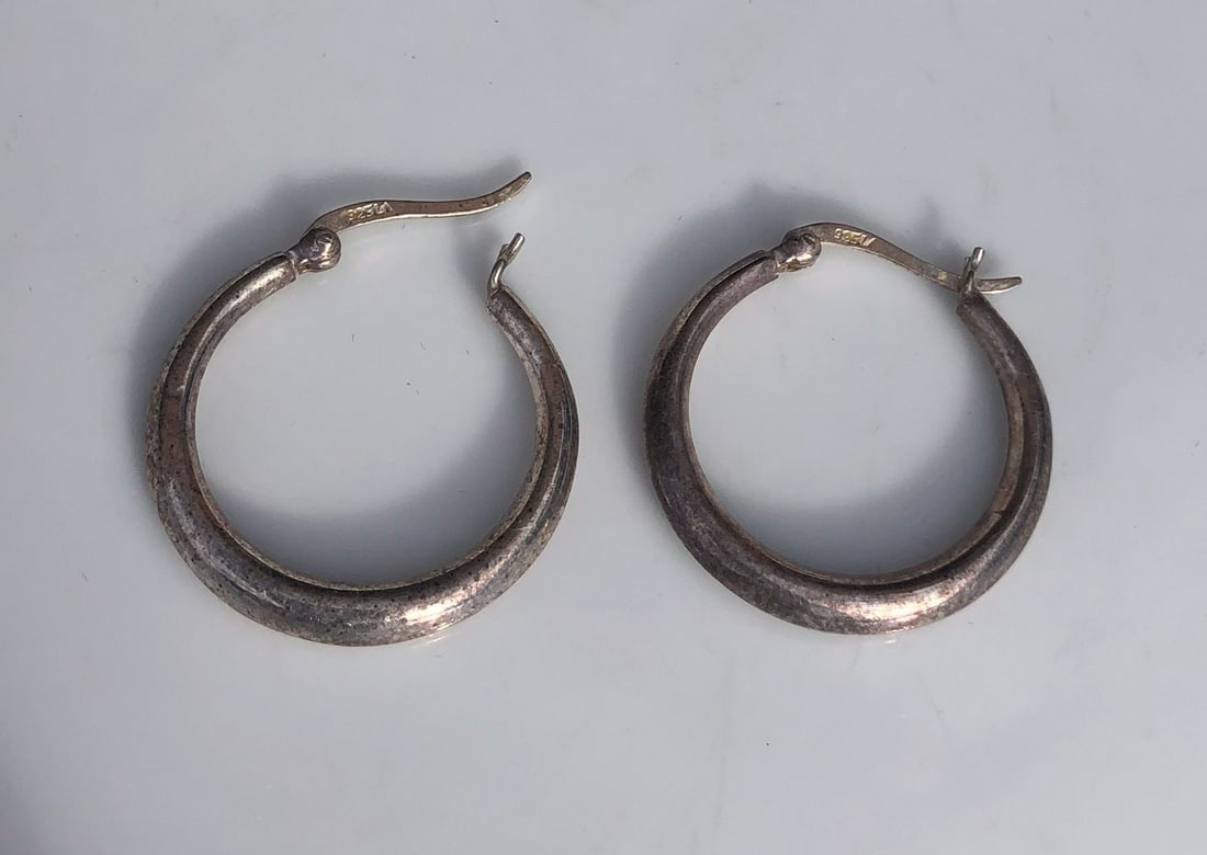 Pair of Silver Earrings (1 of 3)