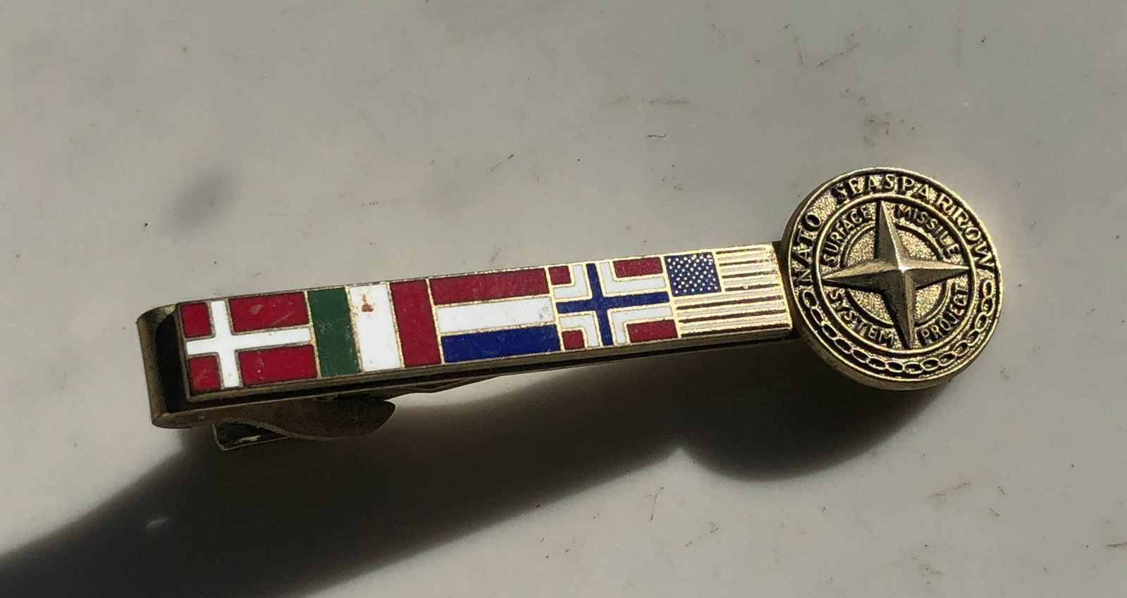 Vintage Silver tie Clasp: Vintage Silver tie Clasp