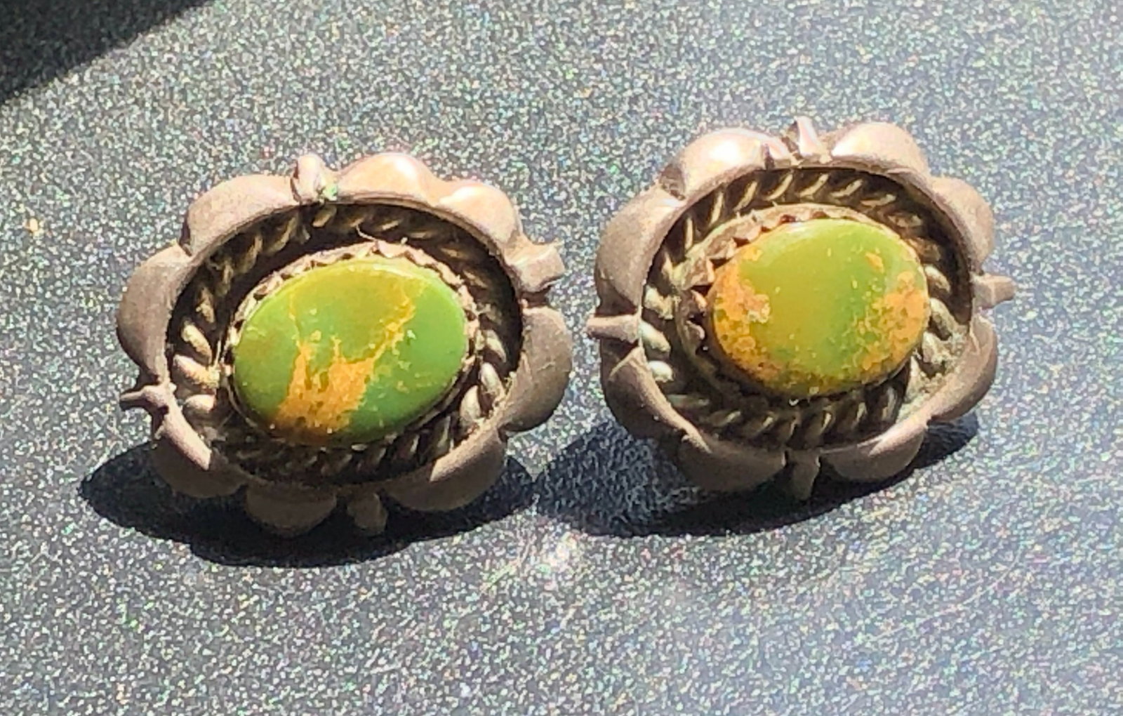 Pair of Silver Earrings: Pair of Silver Earrings