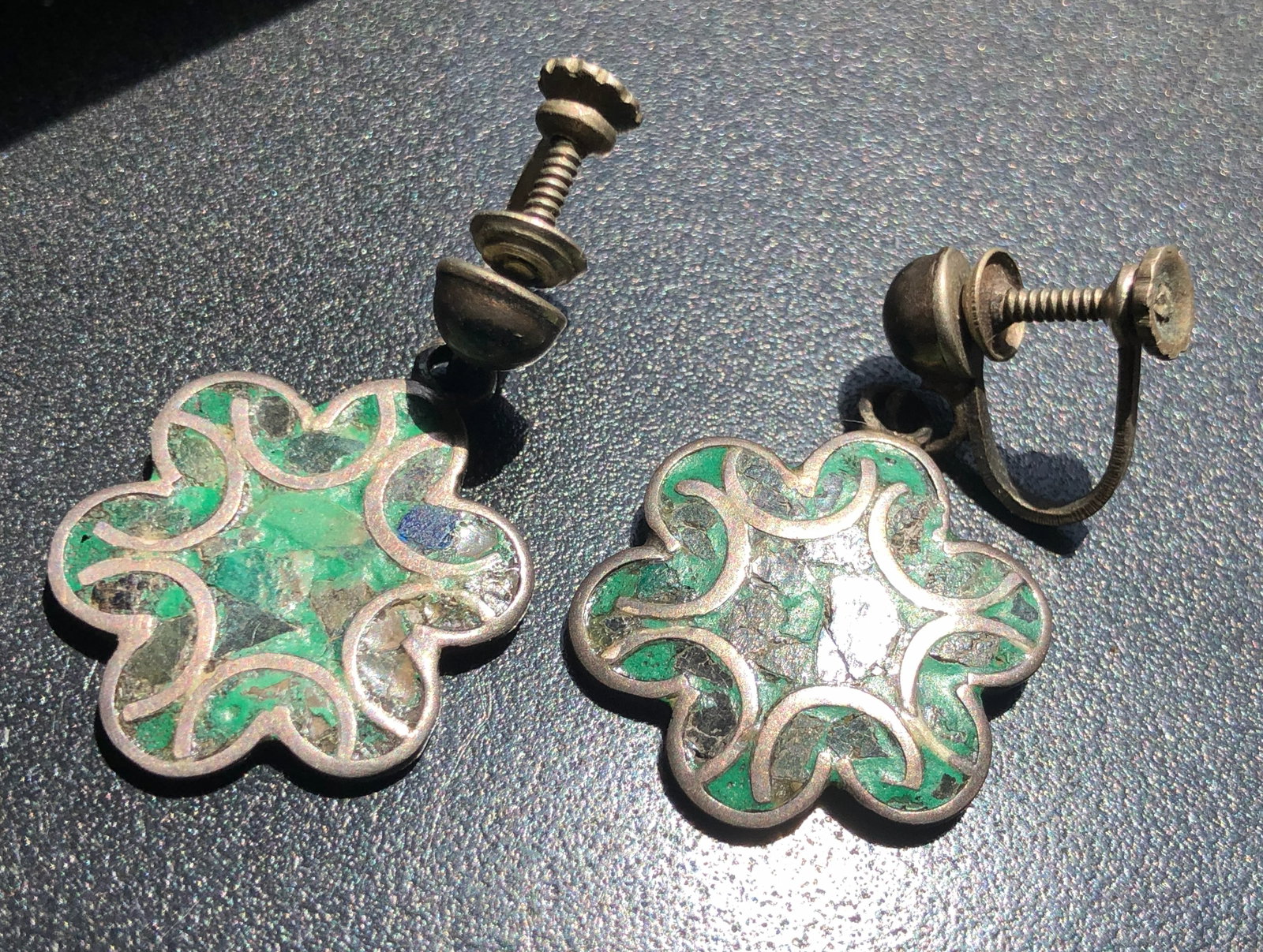 Pair of Silver Earrings: Pair of Silver Earrings