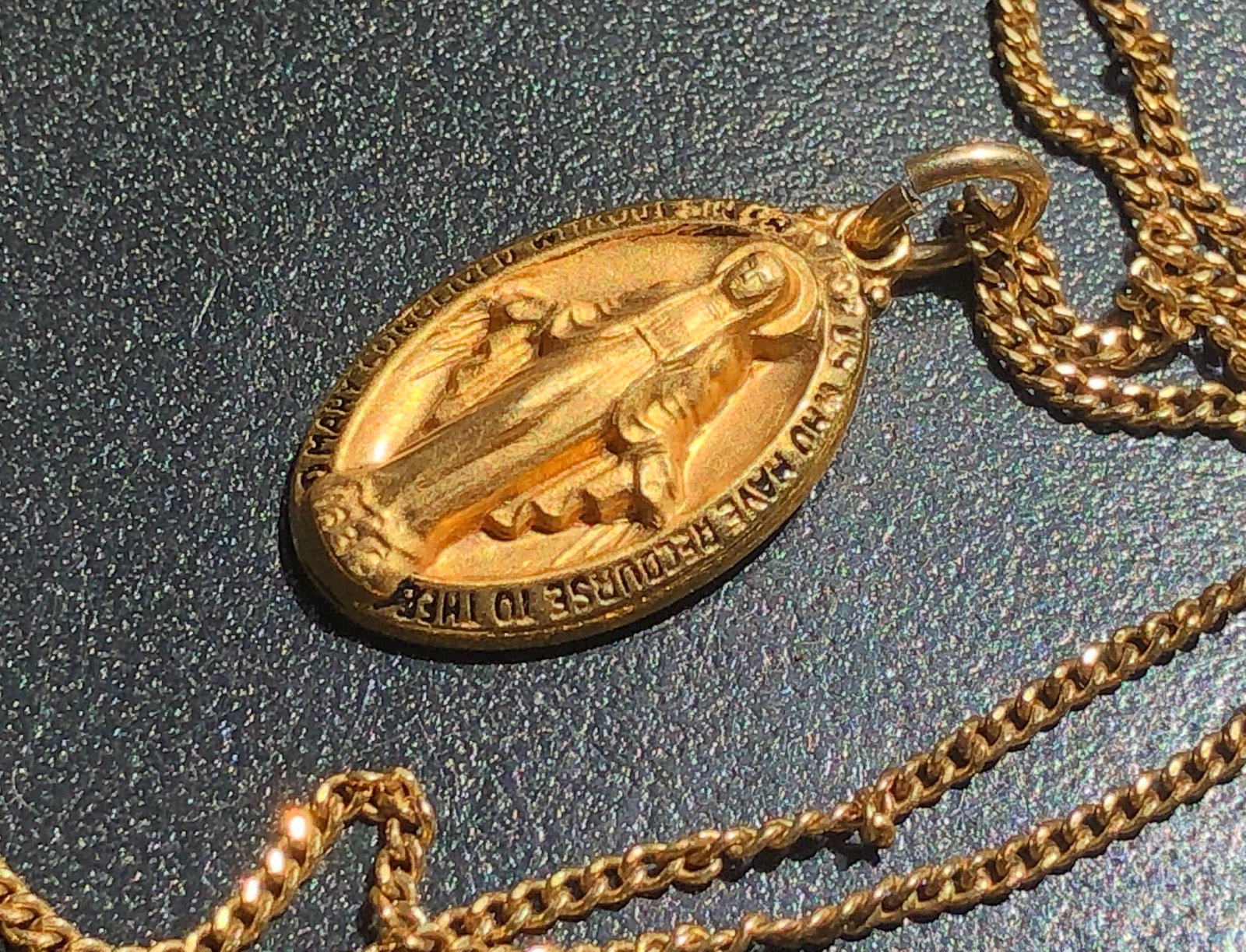 Antique Gold Filled Pendant Necklace