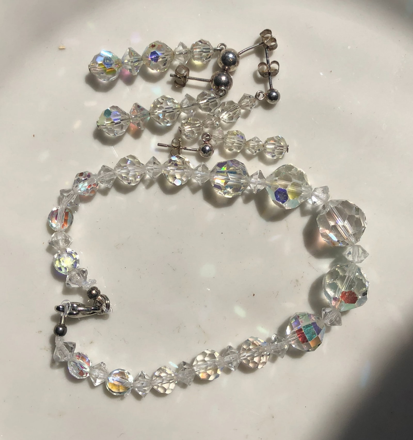 Set of Earrings and Bracelet