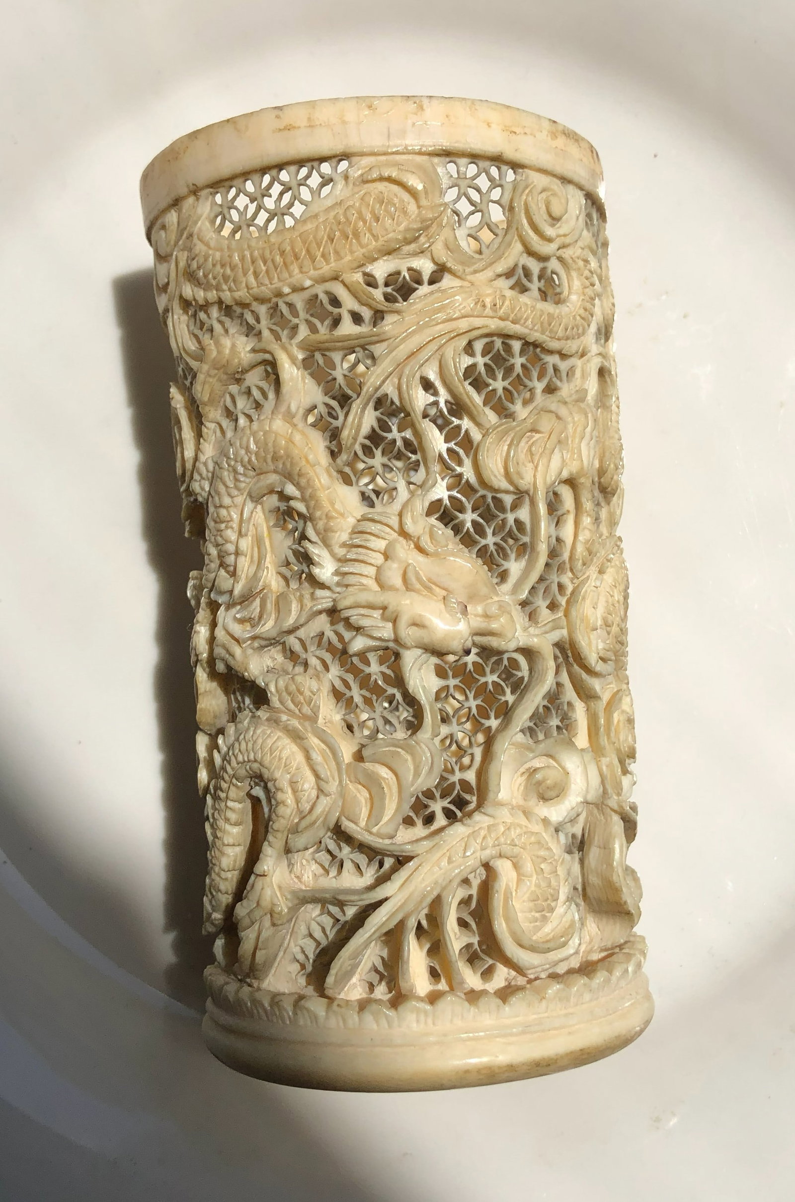 Antique Carved Dragon Piece