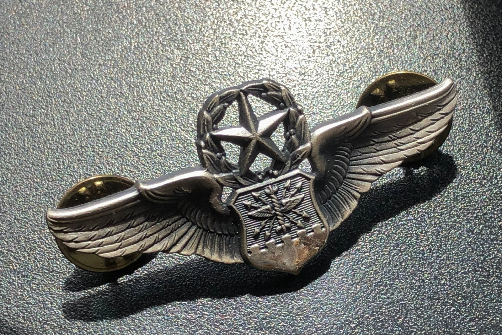 Vintage Silver Military Pin: Vintage Silver Military Pin