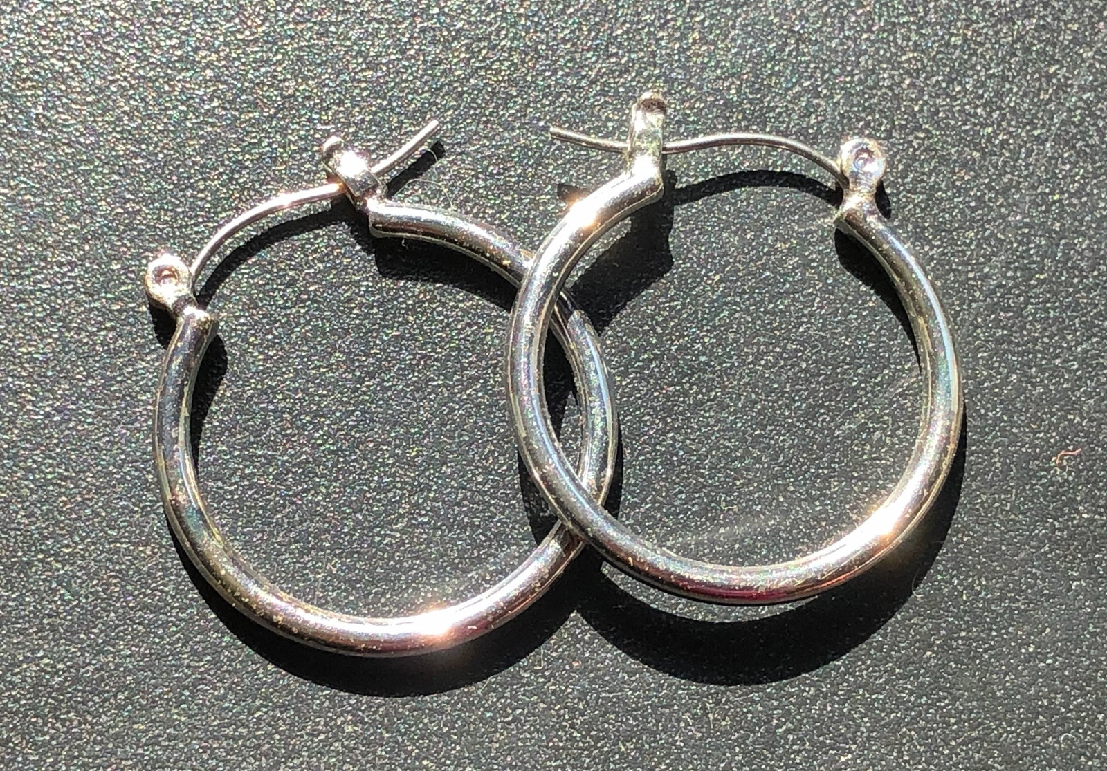 Pair of Silver Earrings: Pair of Silver Earrings