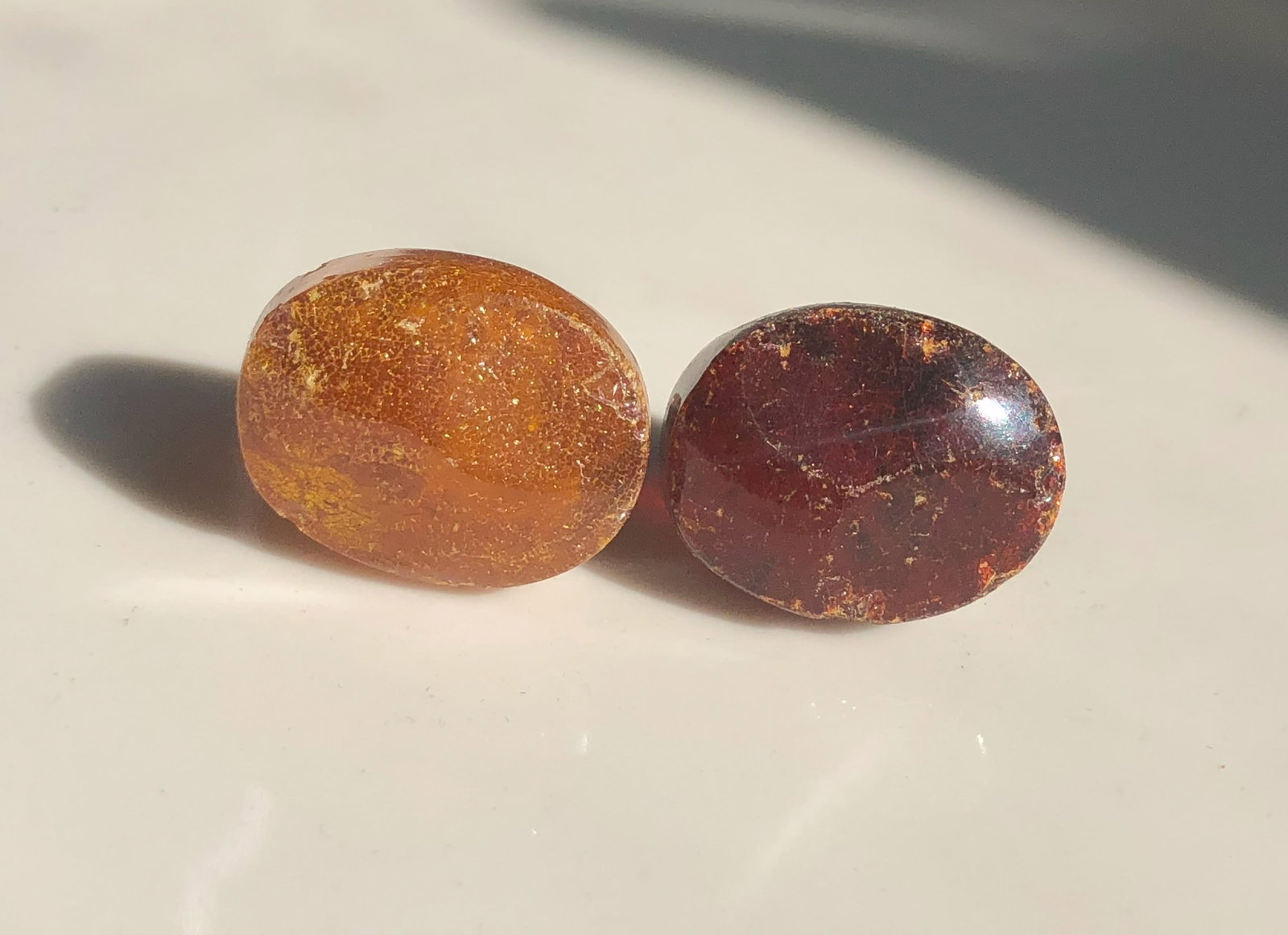 Pair of amber Earrings: Pair of amber Earrings