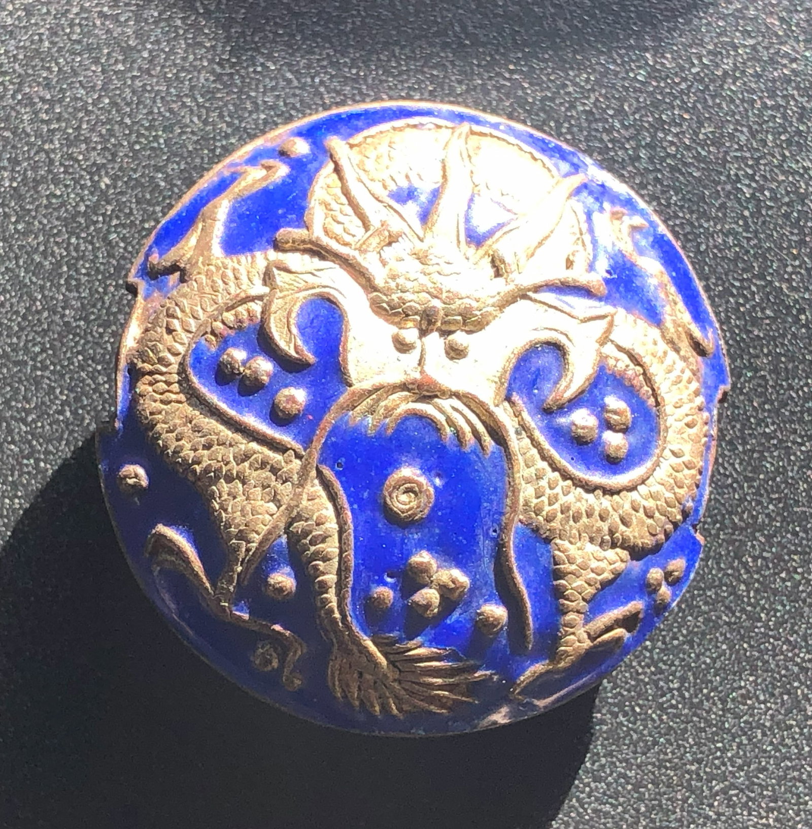 Antique Silver Dragon Bead: Antique Silver Dragon Bead, Size: 1.6"