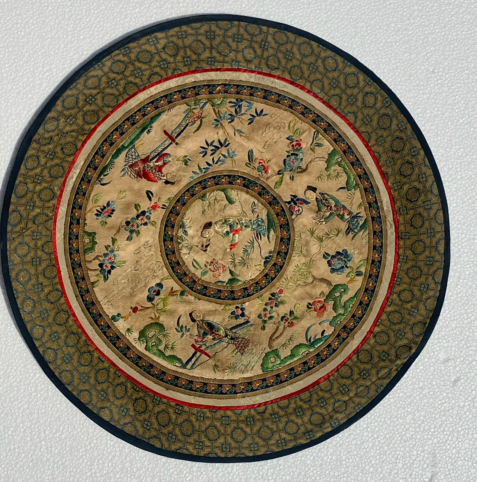 Vintage Embroidery Panel, Size: 14" (1 of 2)