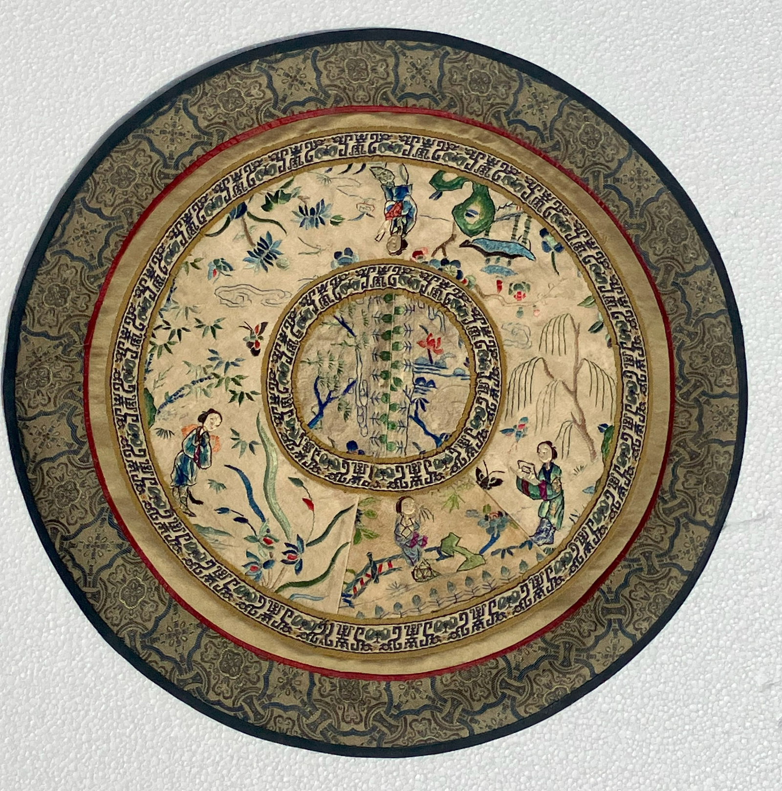 Vintage Embroidery Panel, Size: 14" (1 of 2)