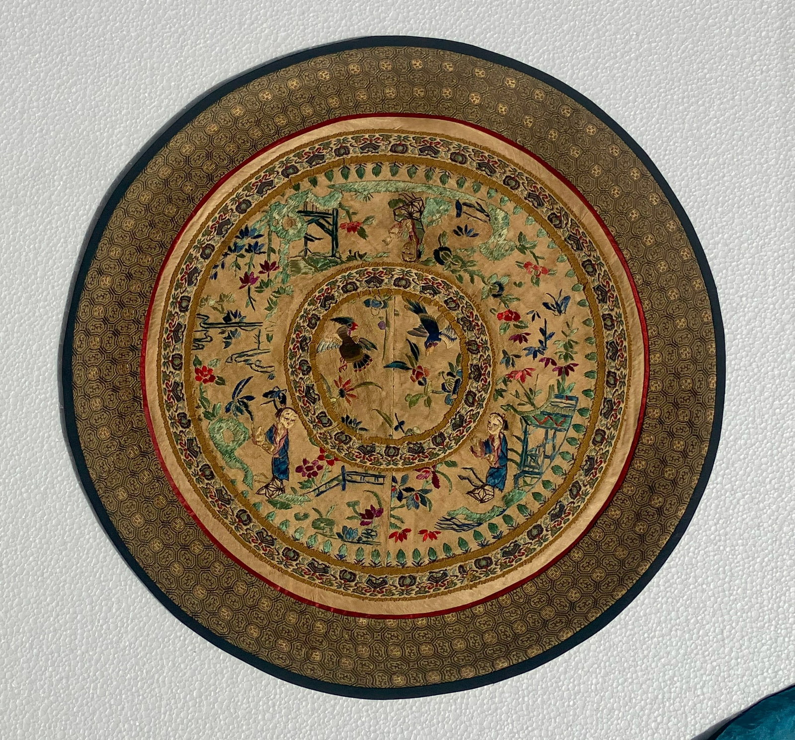 Vintage Embroidery Panel, Size: 14" (1 of 2)