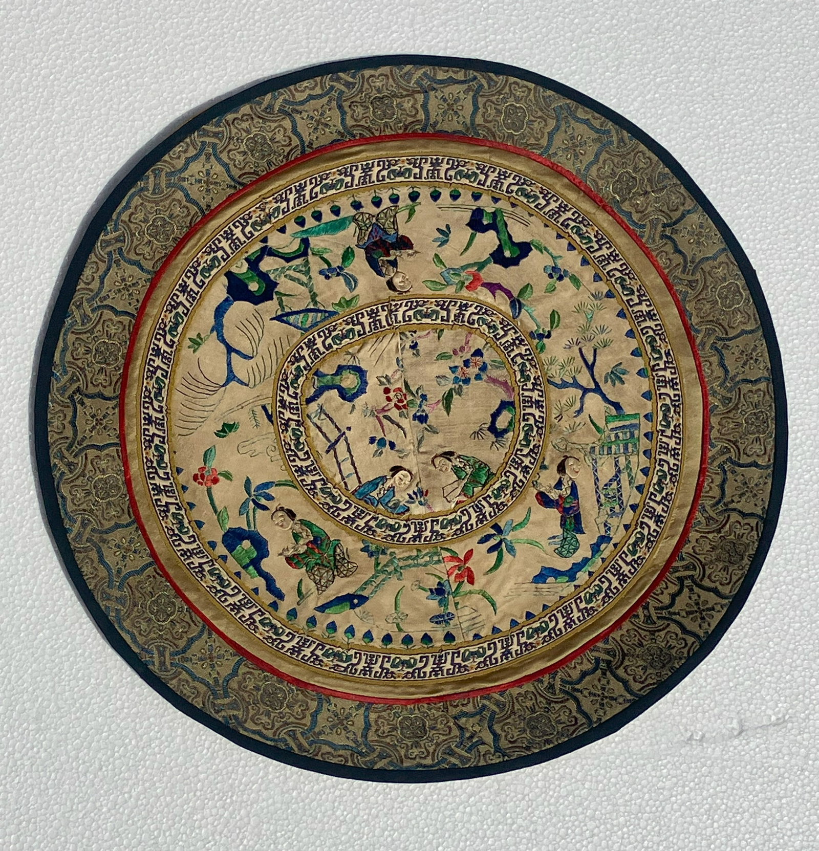 Vintage Embroidery Panel, Size: 14" (1 of 2)