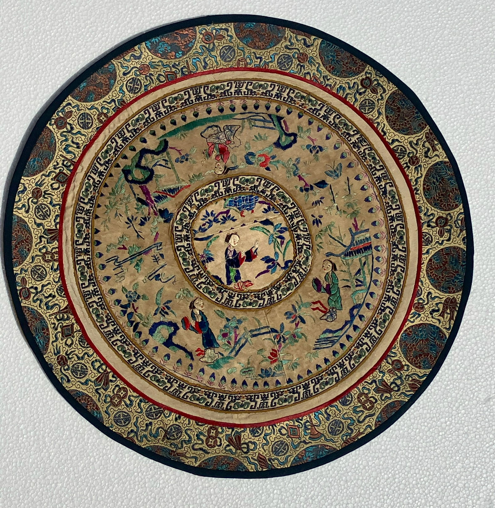 Vintage Embroidery Panel, Size: 14" (1 of 2)