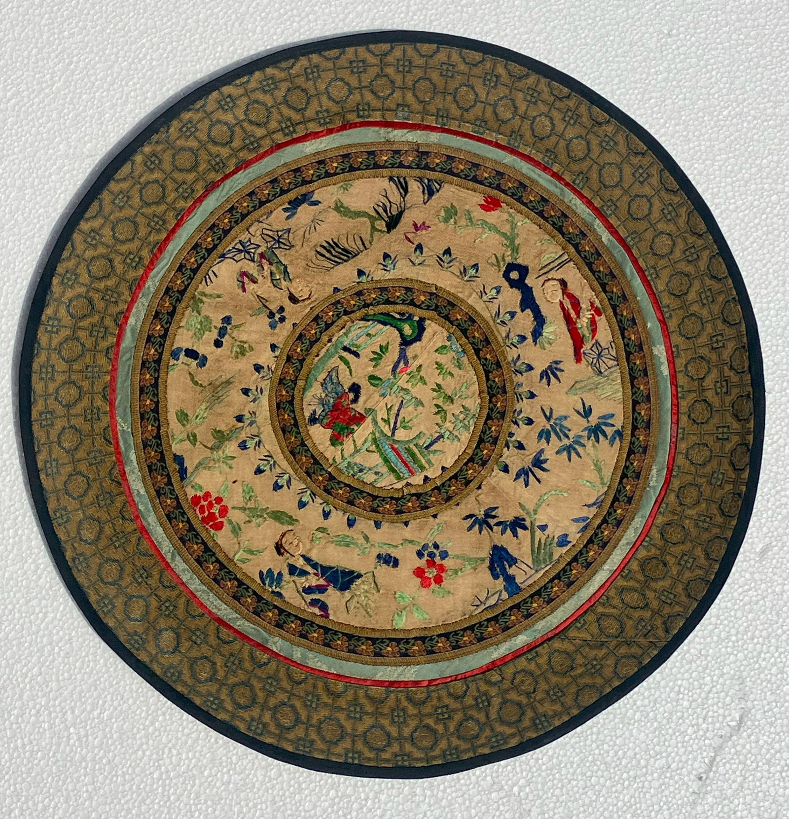 Vintage Embroidery Panel, Size: 14" (1 of 2)