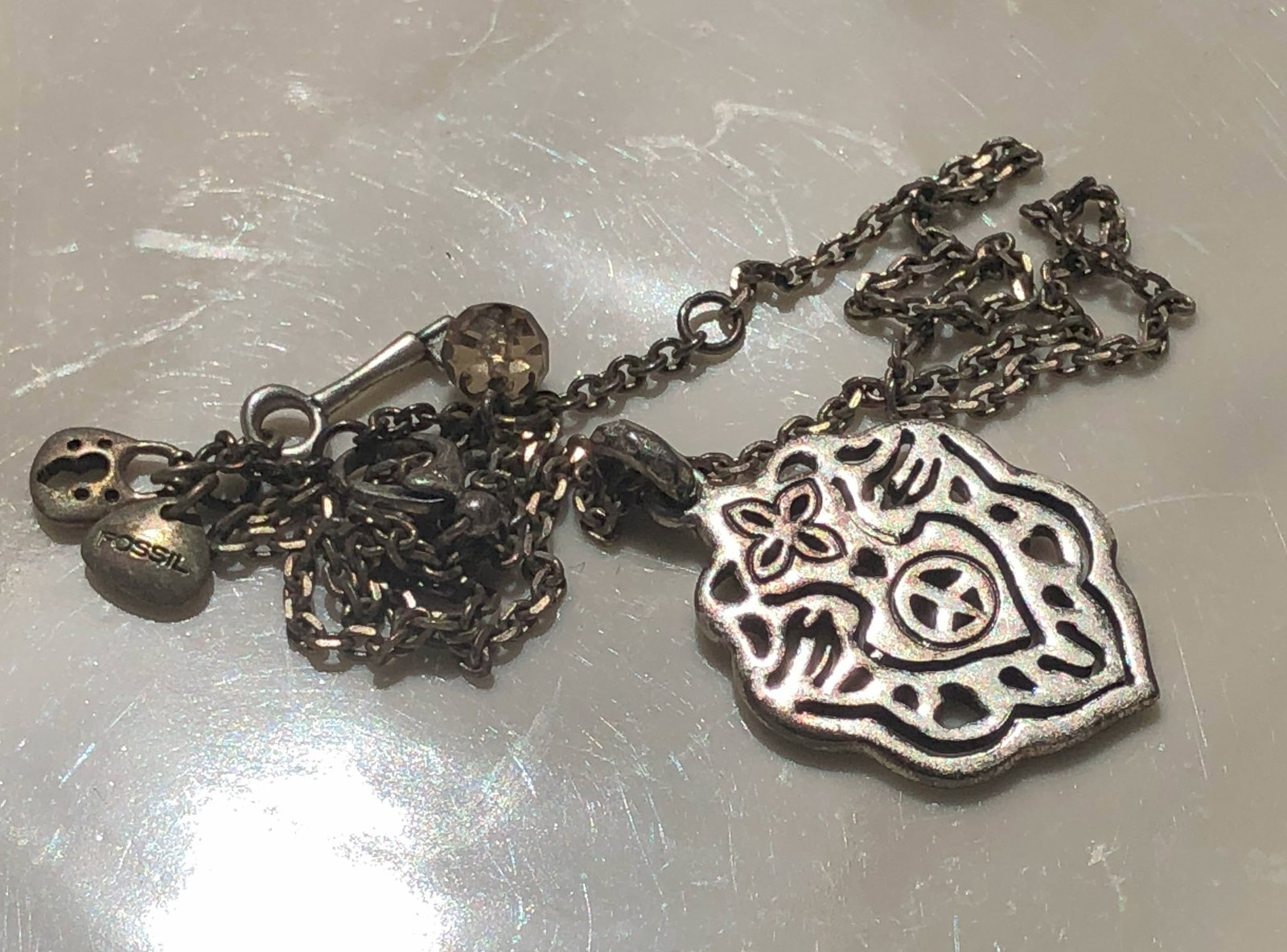 Vintage FOSSIL Necklace (1 of 4)