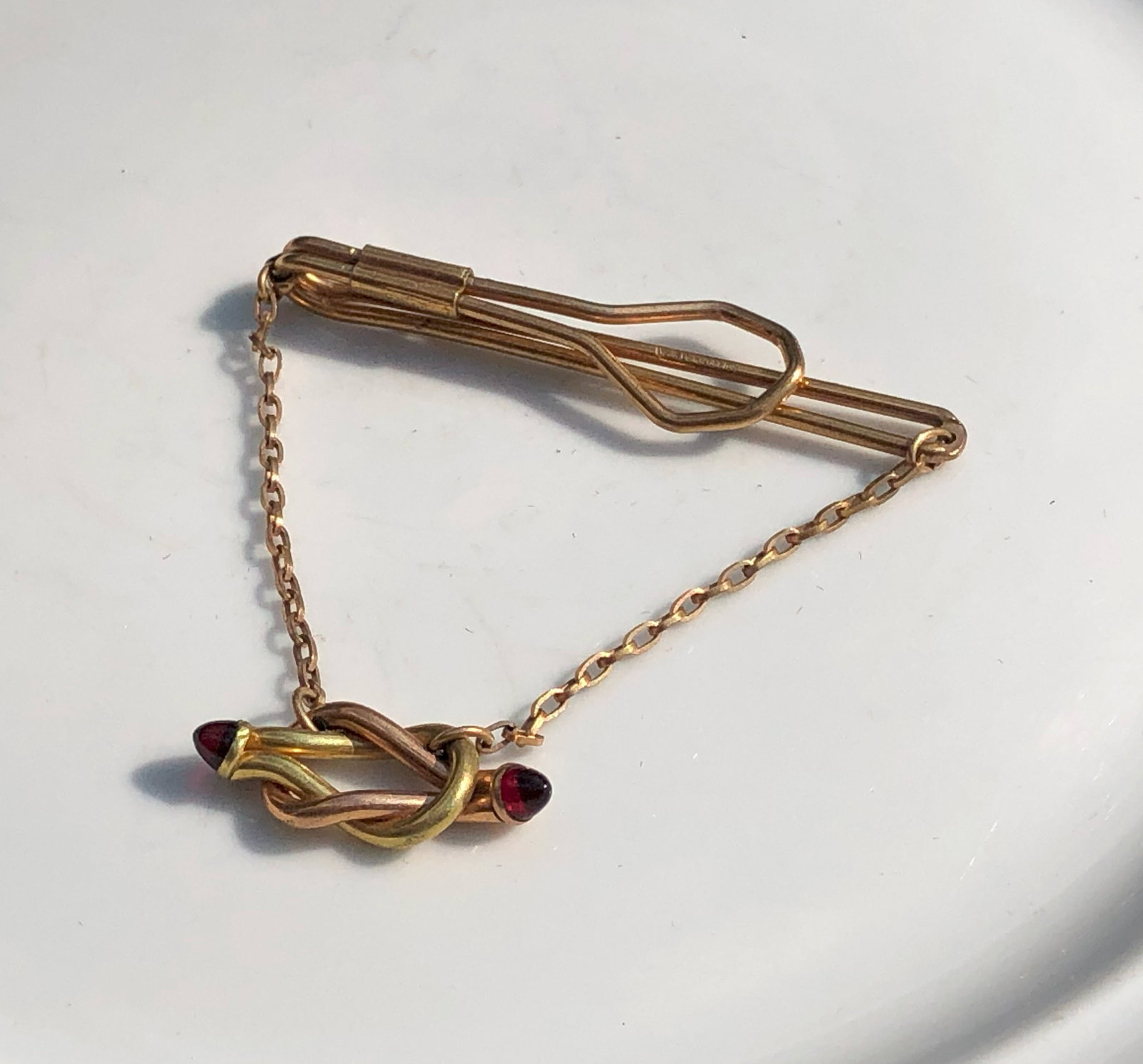 Antique Gold Filled Tie Clasp: Antique Gold Filled Tie Clasp