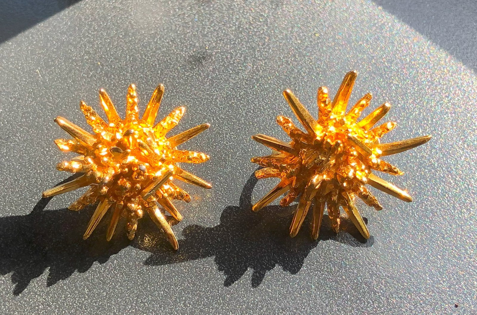 Gold Filled Starburst Earrings (1 of 2)
