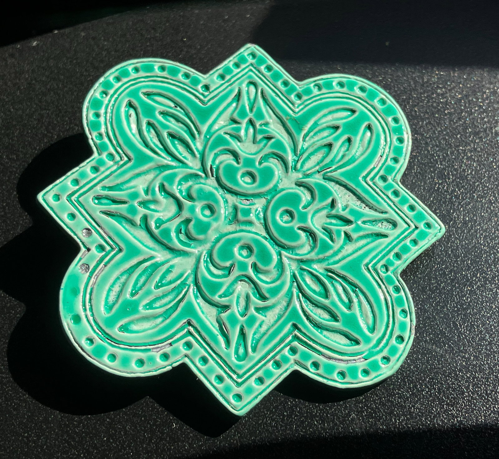 Decorative Tile Brooch Pin (1 of 3)