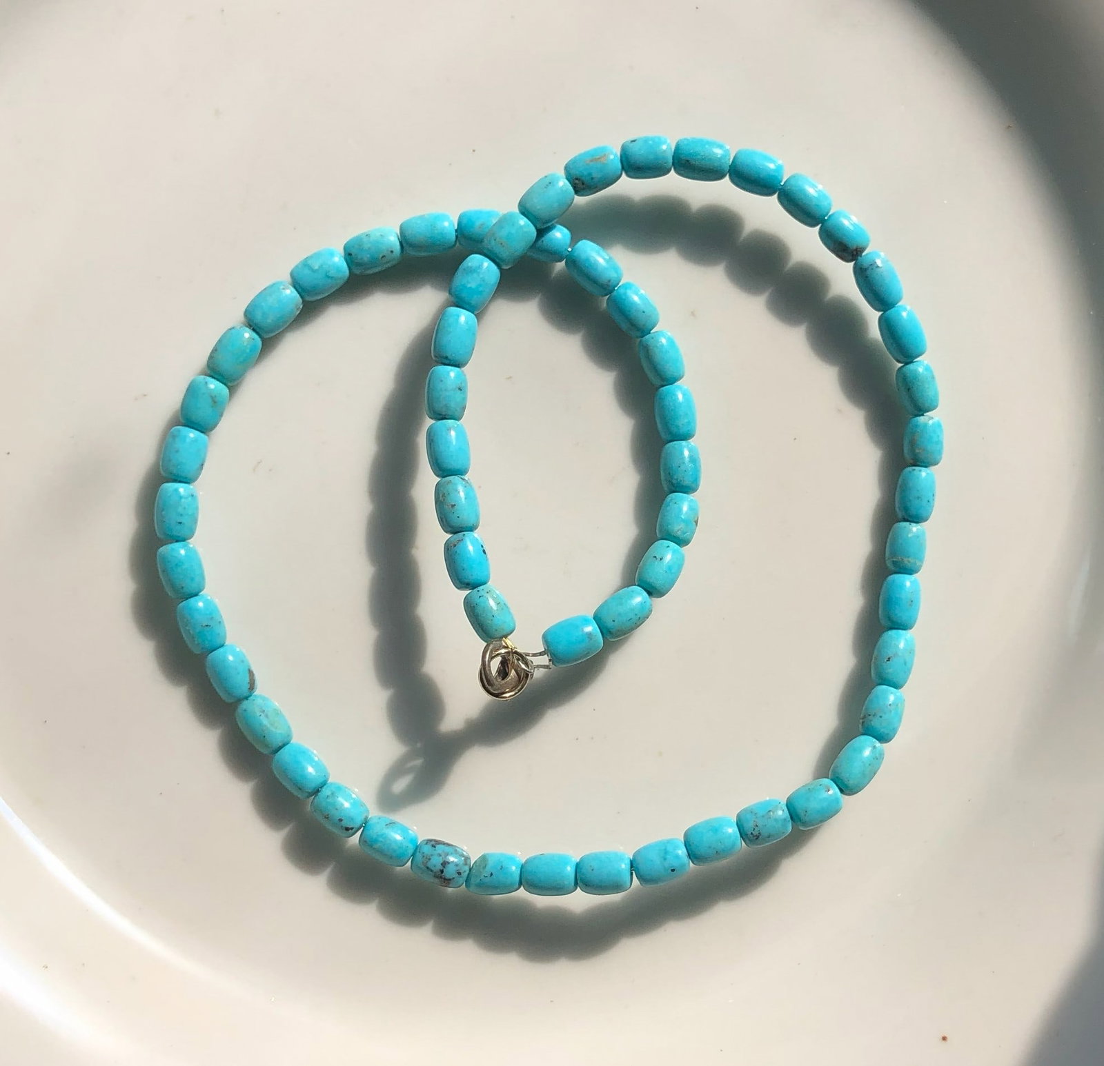 Turquoise Bead Necklace: A beautiful turquoise bead necklace, perfect for any occasion.