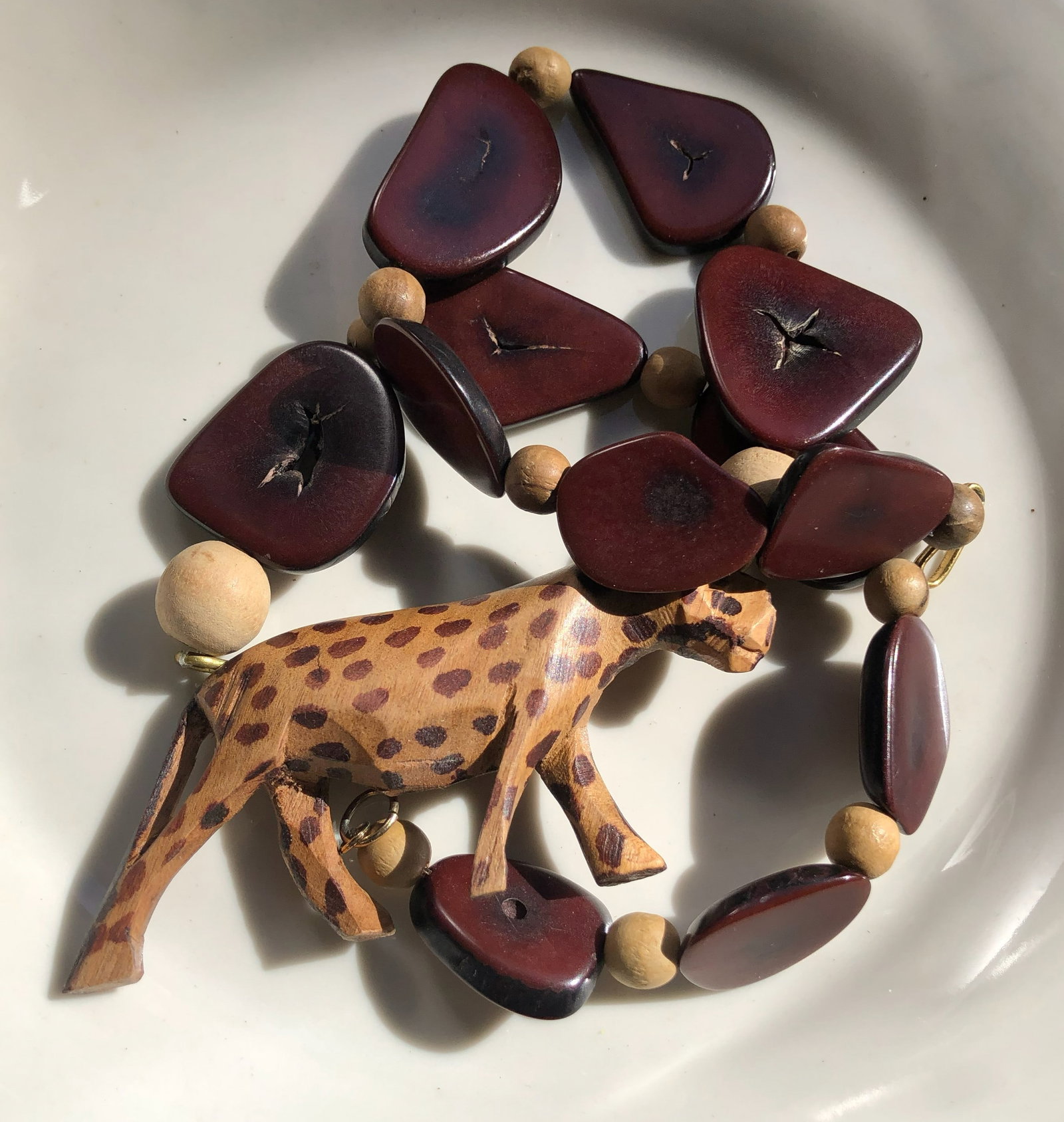 Wood Animal Necklace