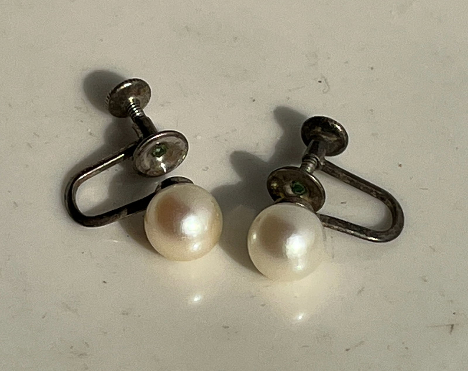 Pair of Mikimoto Sea Pearl Earrings: Pair of Mikimoto Sea Pearl Earrings